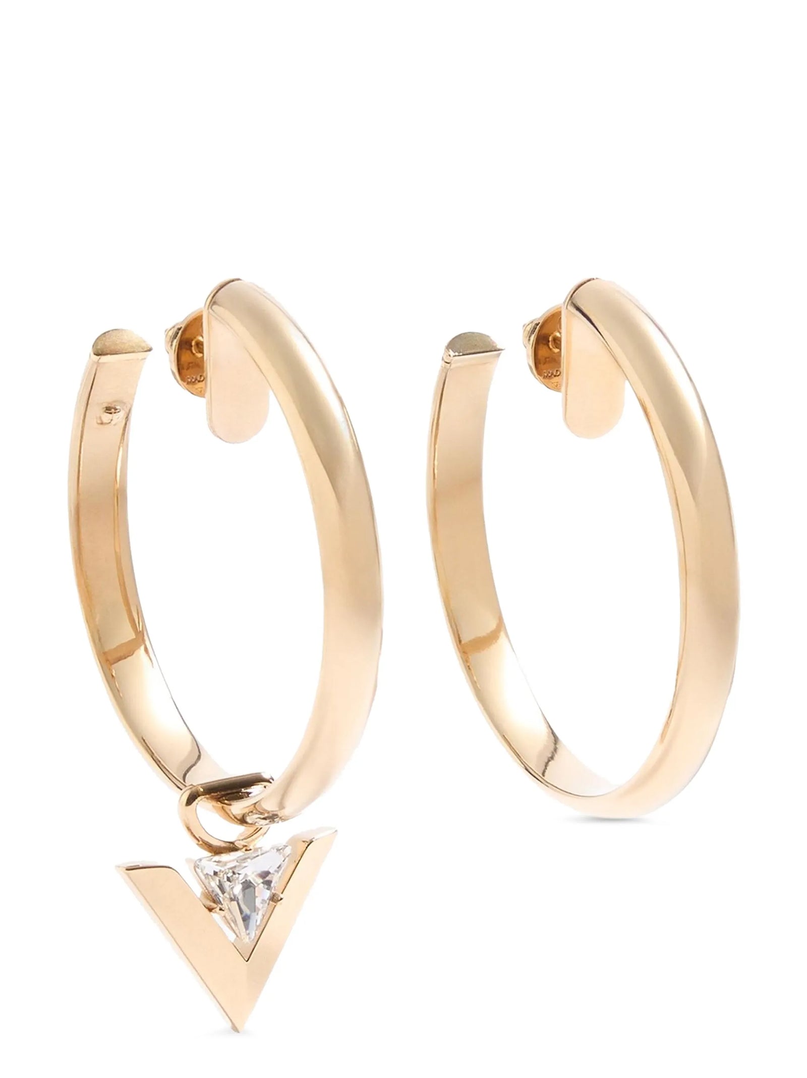 Valentino Garavani Gold Brass Earrings Curated Luxury Accessories by Orvyn