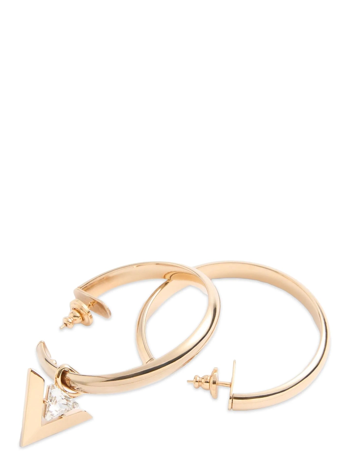 Valentino Garavani Gold Brass Earrings Curated Luxury Accessories by Orvyn