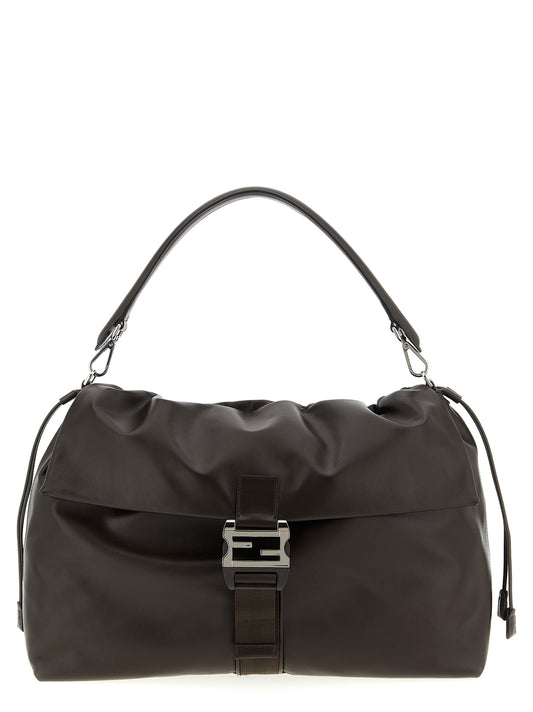 Fendi Brown Calfskin Handbag Curated Luxury Accessories by Orvyn