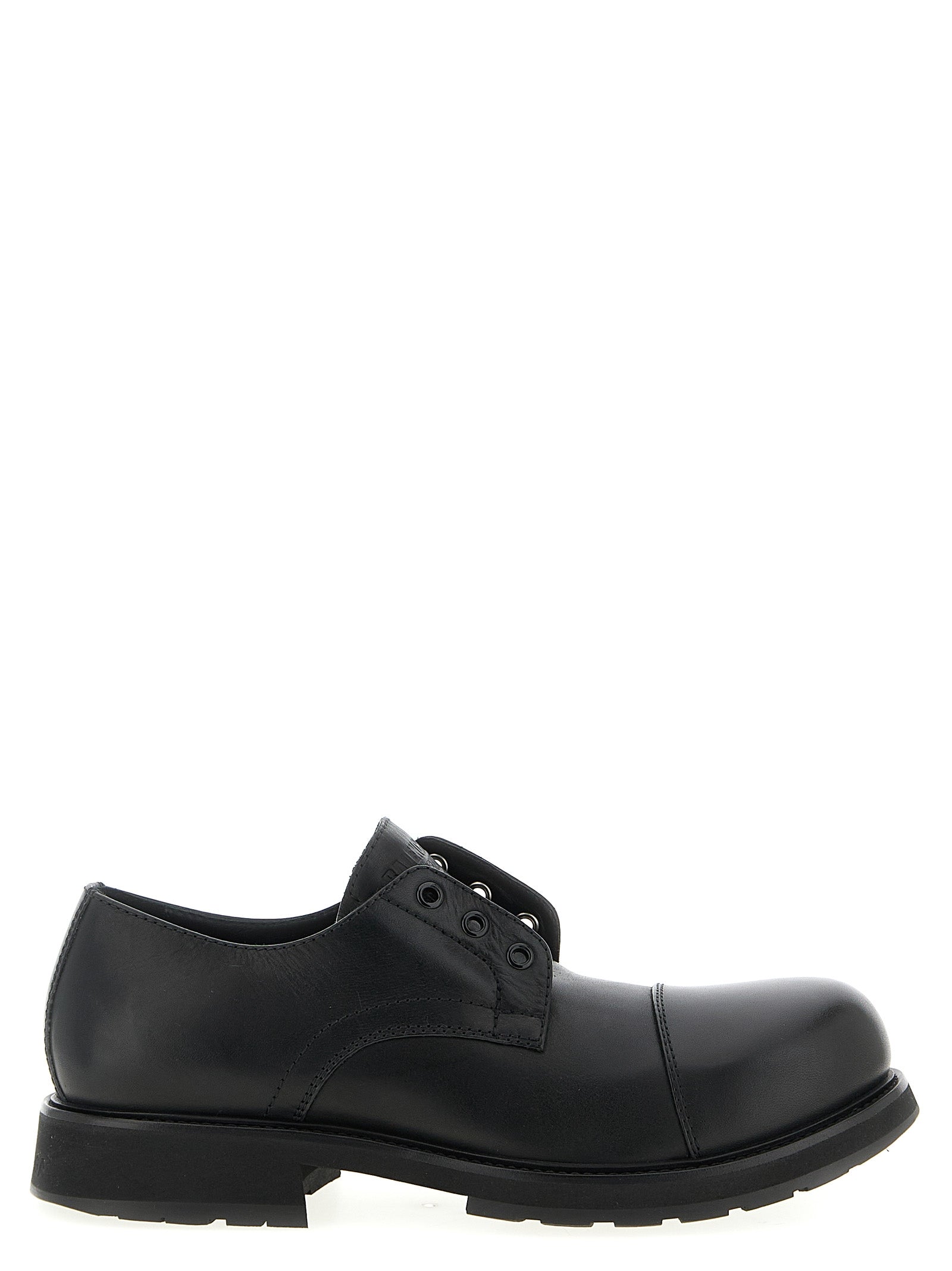 Balenciaga Black Bull Skin Slip-On Loafers Curated Luxury Accessories by Orvyn