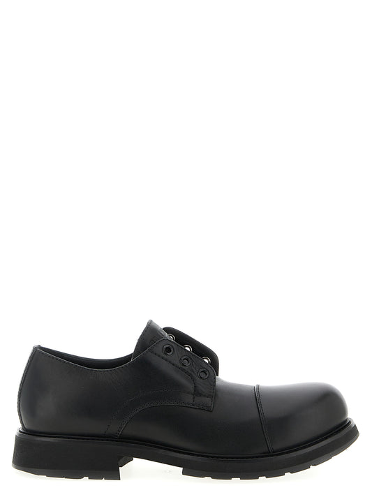 Balenciaga Black Bull Skin Slip-On Loafers Curated Luxury Accessories by Orvyn