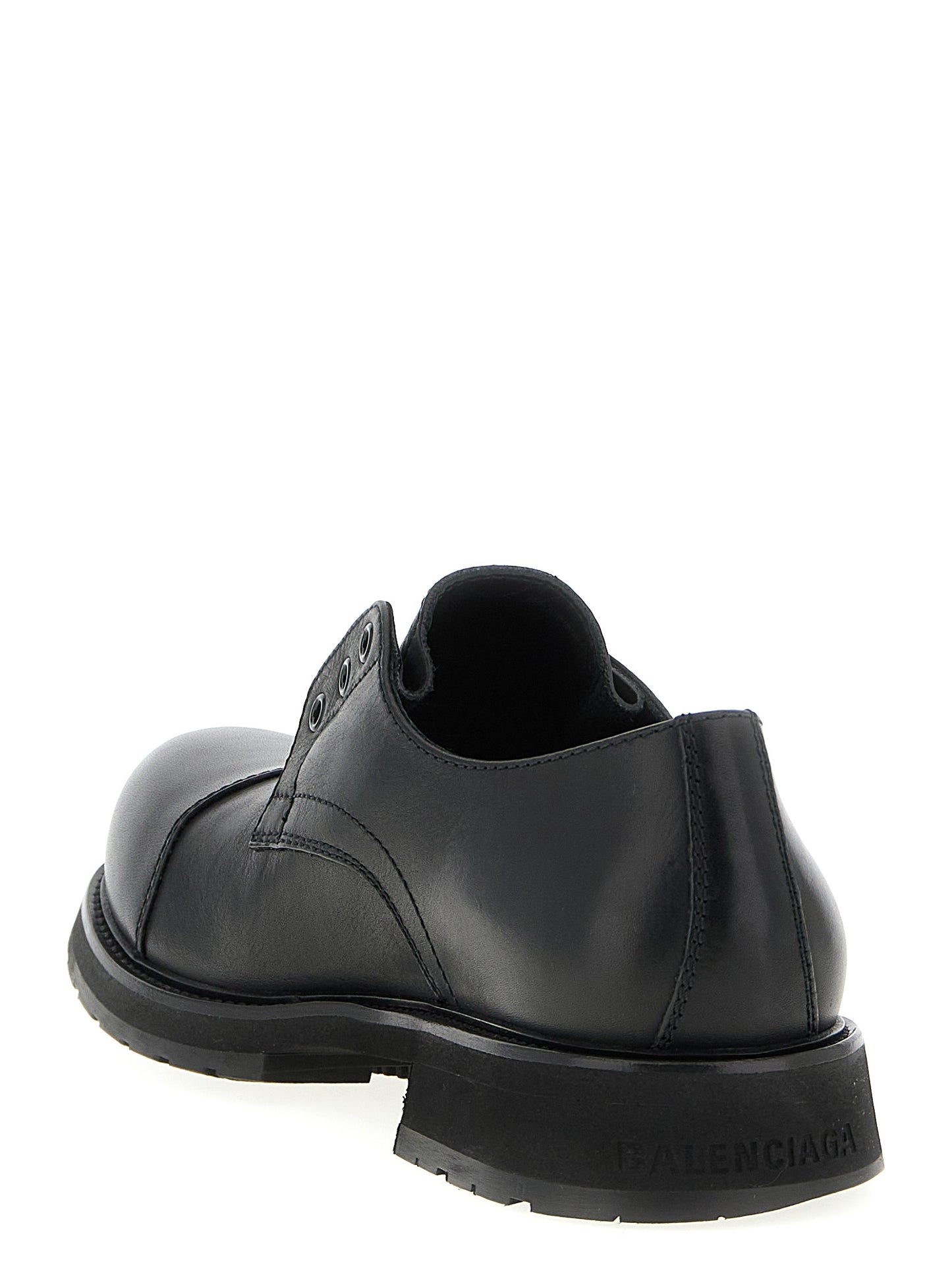 Balenciaga Black Bull Skin Slip-On Loafers Curated Luxury Accessories by Orvyn