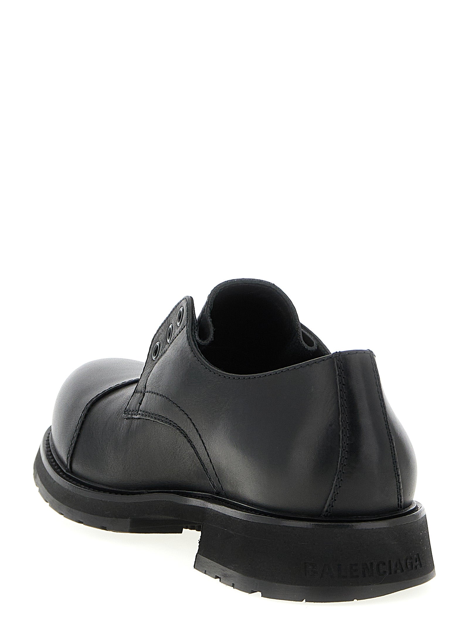 Balenciaga Black Bull Skin Slip-On Loafers Curated Luxury Accessories by Orvyn