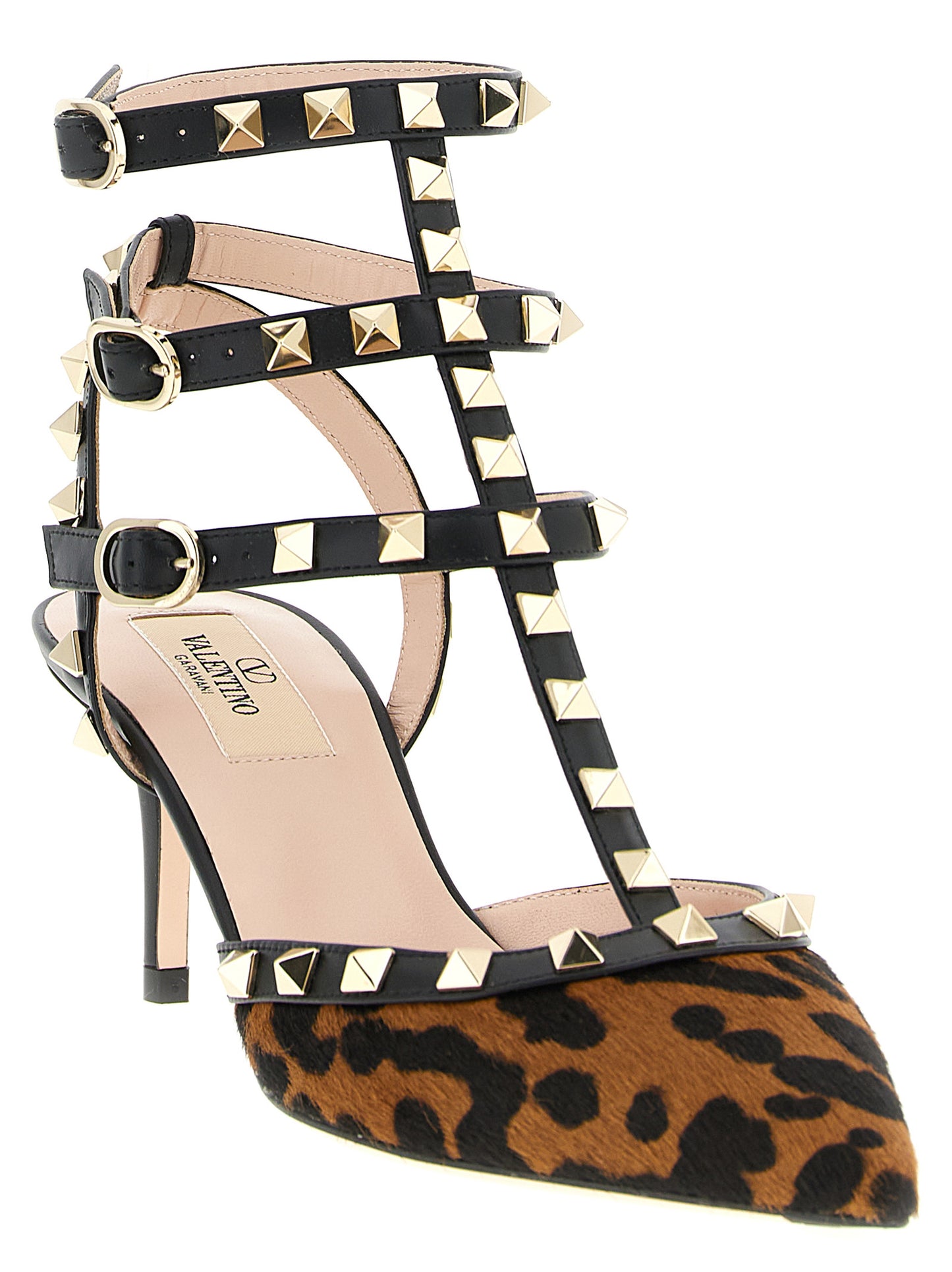 Valentino Garavani Multicolor Calfskin Mid Heel Pumps Curated Luxury Accessories by Orvyn