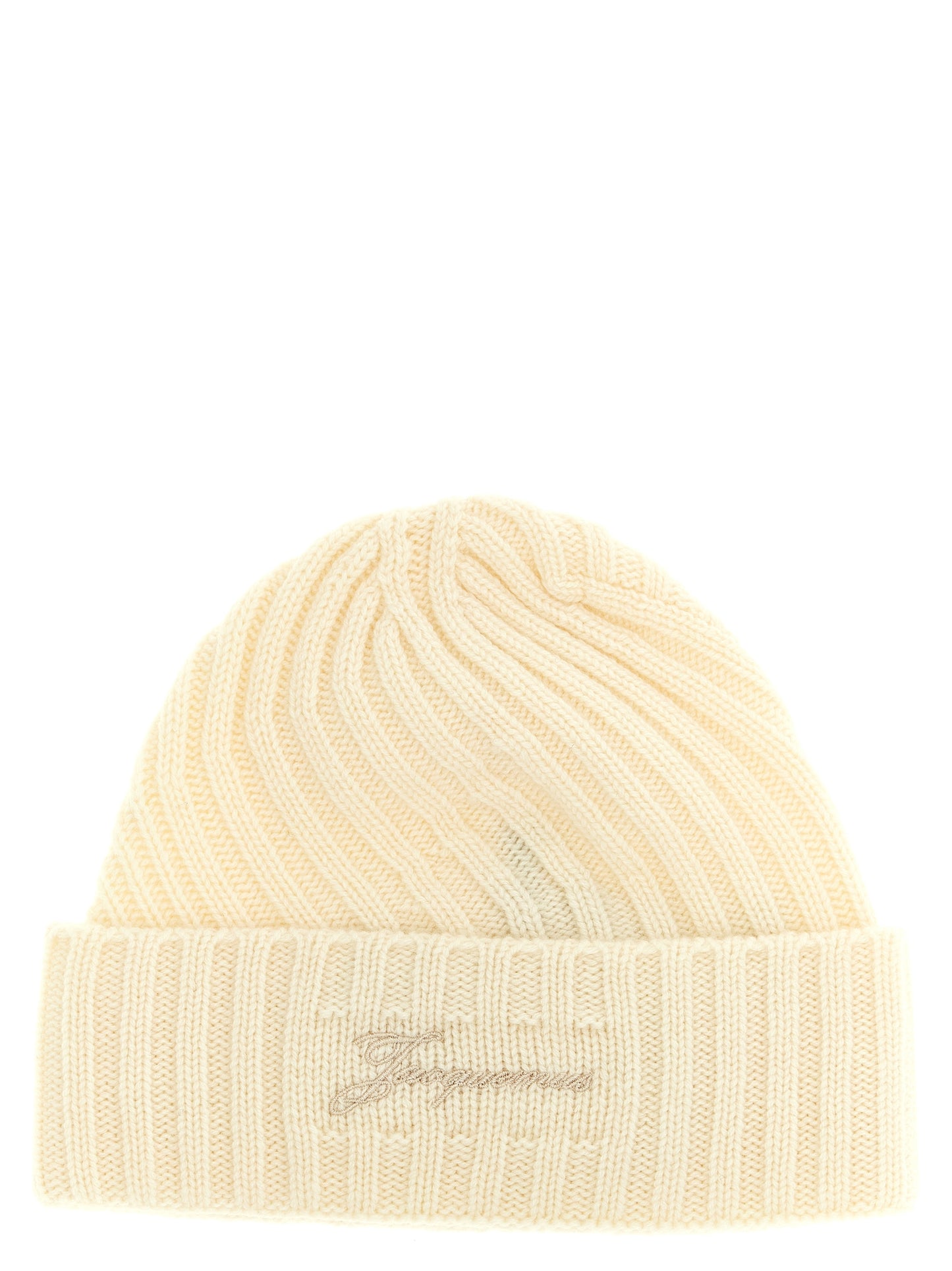 Jacquemus White Cashmere Beanie Curated Luxury Accessories by Orvyn