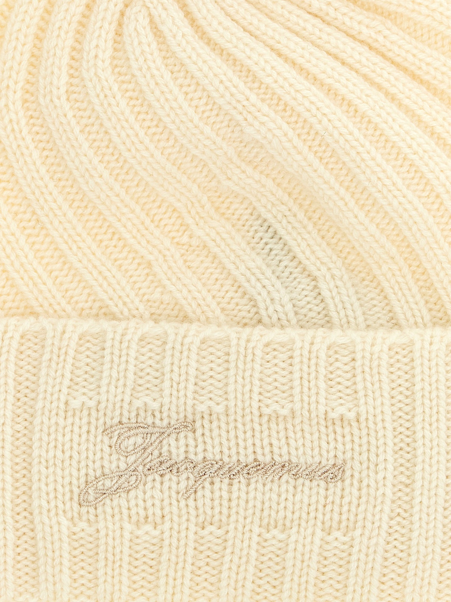 Jacquemus White Cashmere Beanie Curated Luxury Accessories by Orvyn