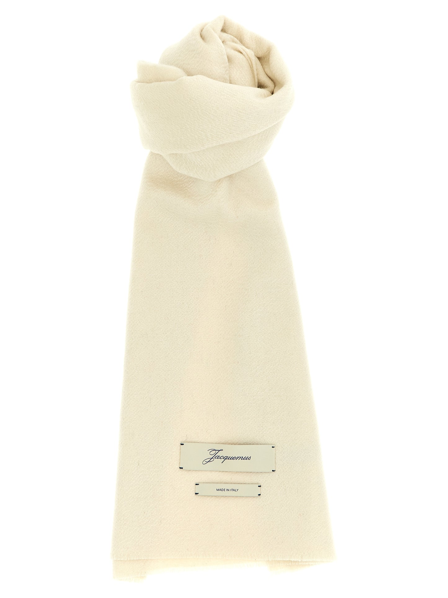Jacquemus Beige Cashmere Scarf Curated Luxury Accessories by Orvyn