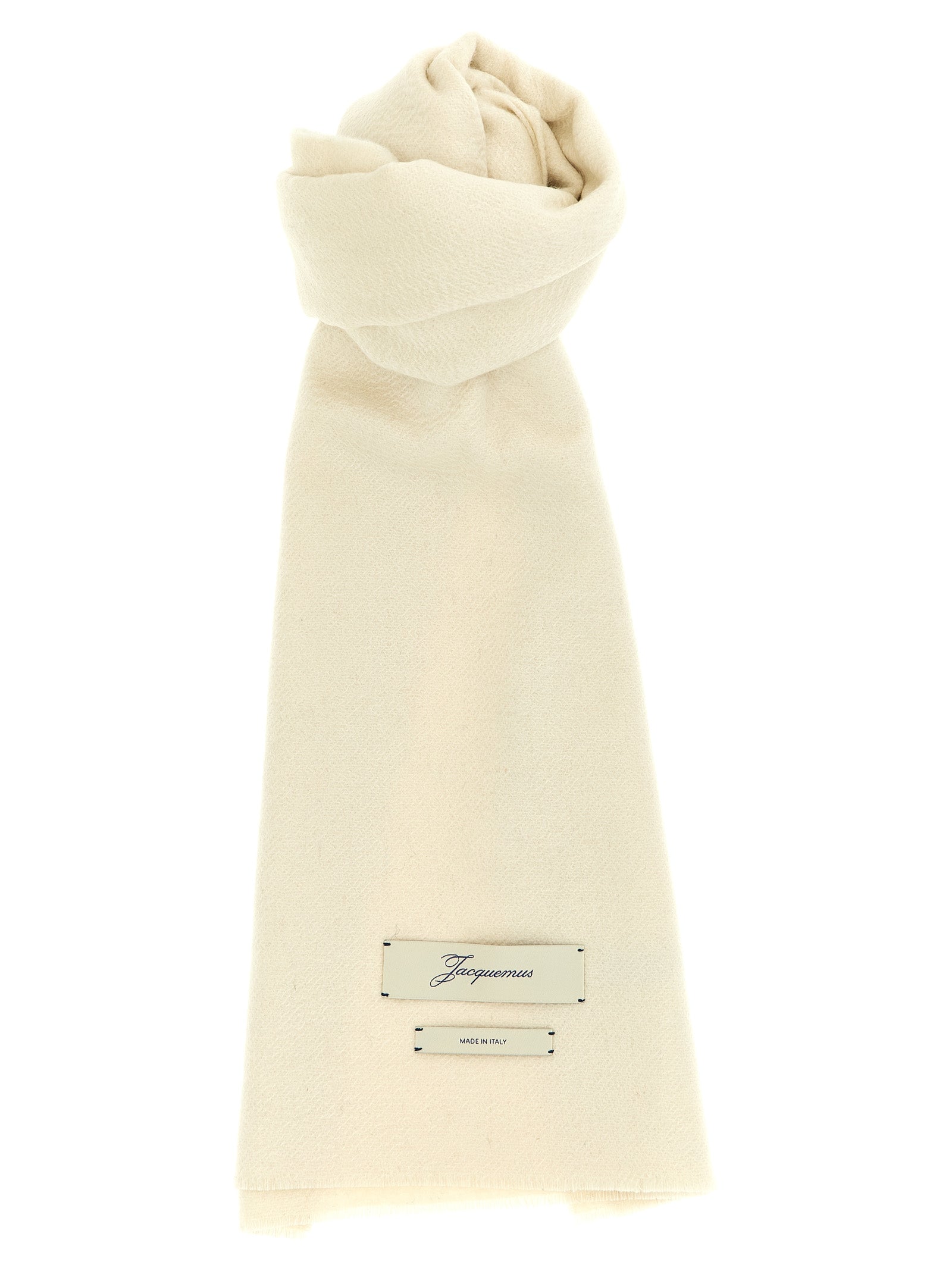 Jacquemus Beige Cashmere Scarf Curated Luxury Accessories by Orvyn