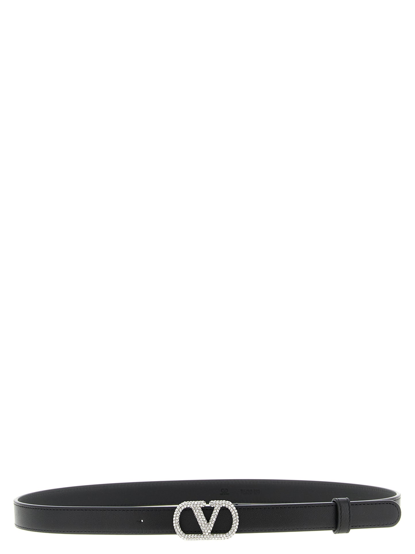Valentino Garavani Black Calfskin Regular Belt Curated Luxury Accessories by Orvyn