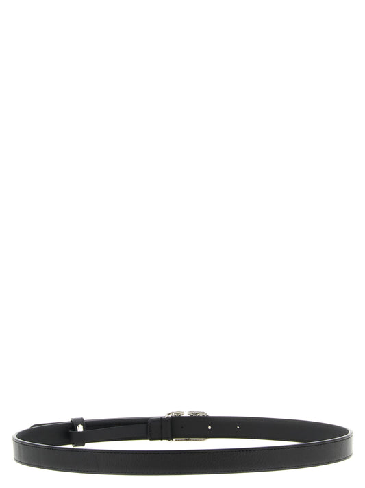Valentino Garavani Black Calfskin Regular Belt Curated Luxury Accessories by Orvyn