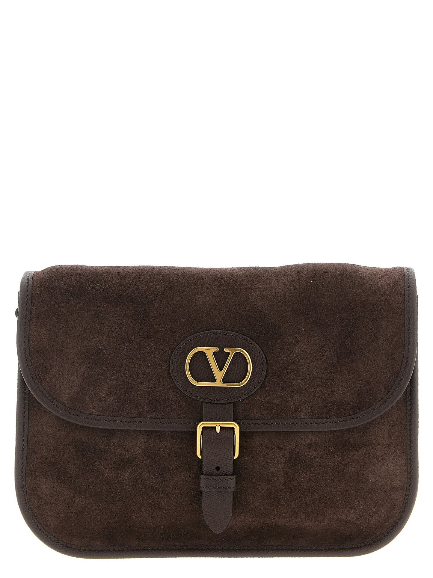 Valentino Garavani Brown Cowhide Crossbody Bag Curated Luxury Accessories by Orvyn