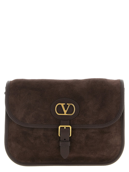 Valentino Garavani Brown Cowhide Crossbody Bag Curated Luxury Accessories by Orvyn