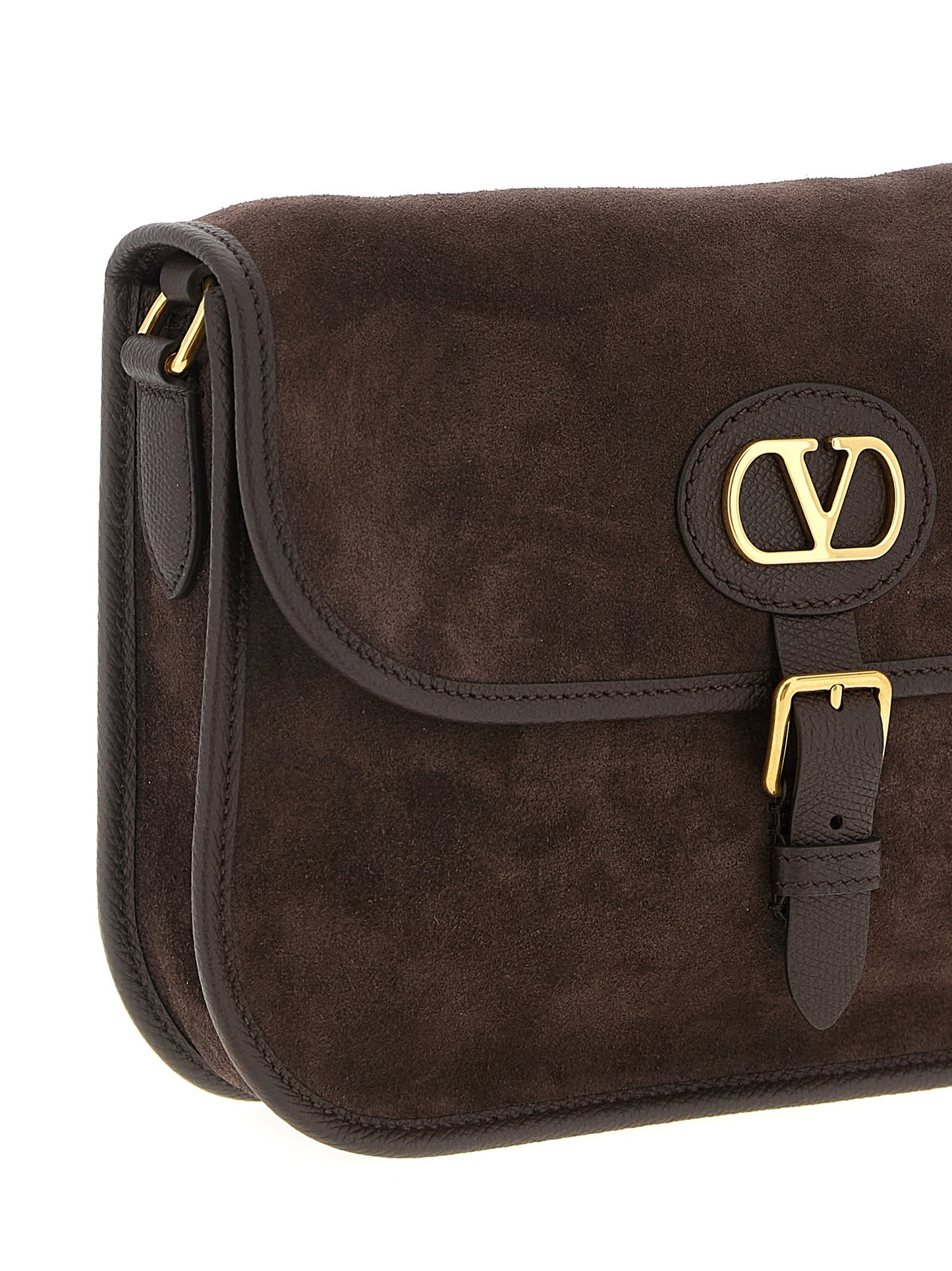 Valentino Garavani Brown Cowhide Crossbody Bag Curated Luxury Accessories by Orvyn