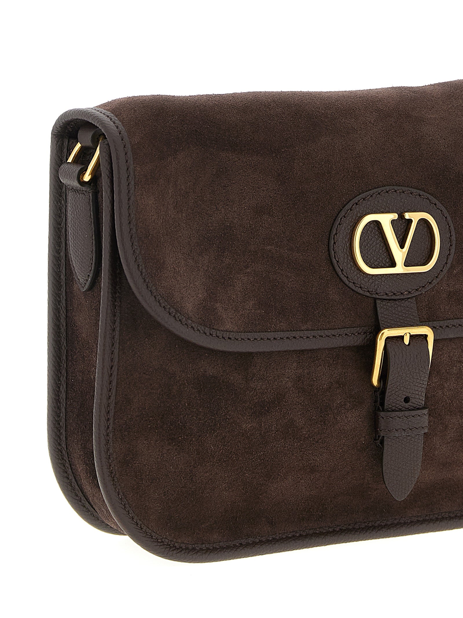 Valentino Garavani Brown Cowhide Crossbody Bag Curated Luxury Accessories by Orvyn