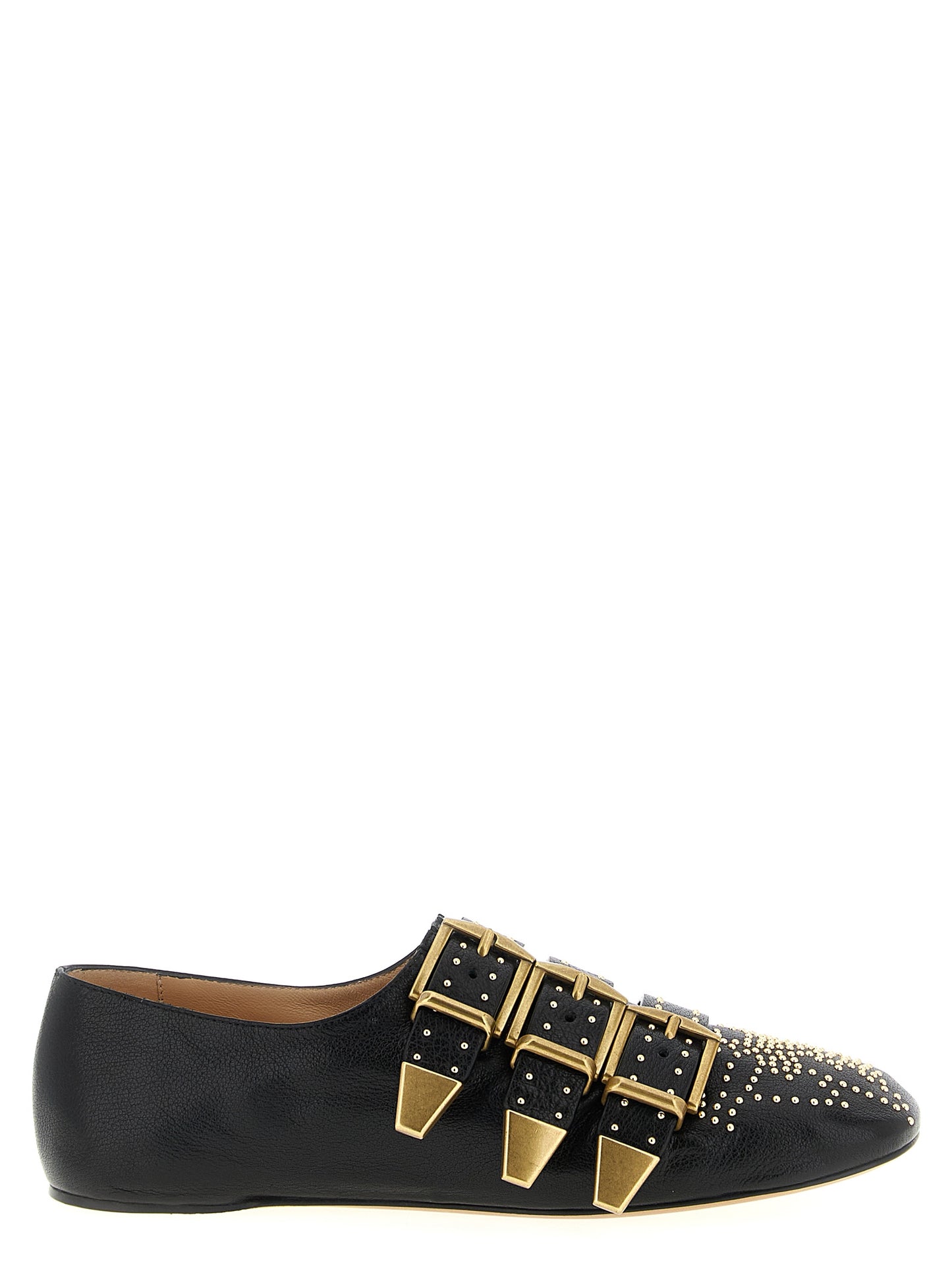 Chloé Black Lamb Leather Ballet Flats Curated Luxury Accessories by Orvyn