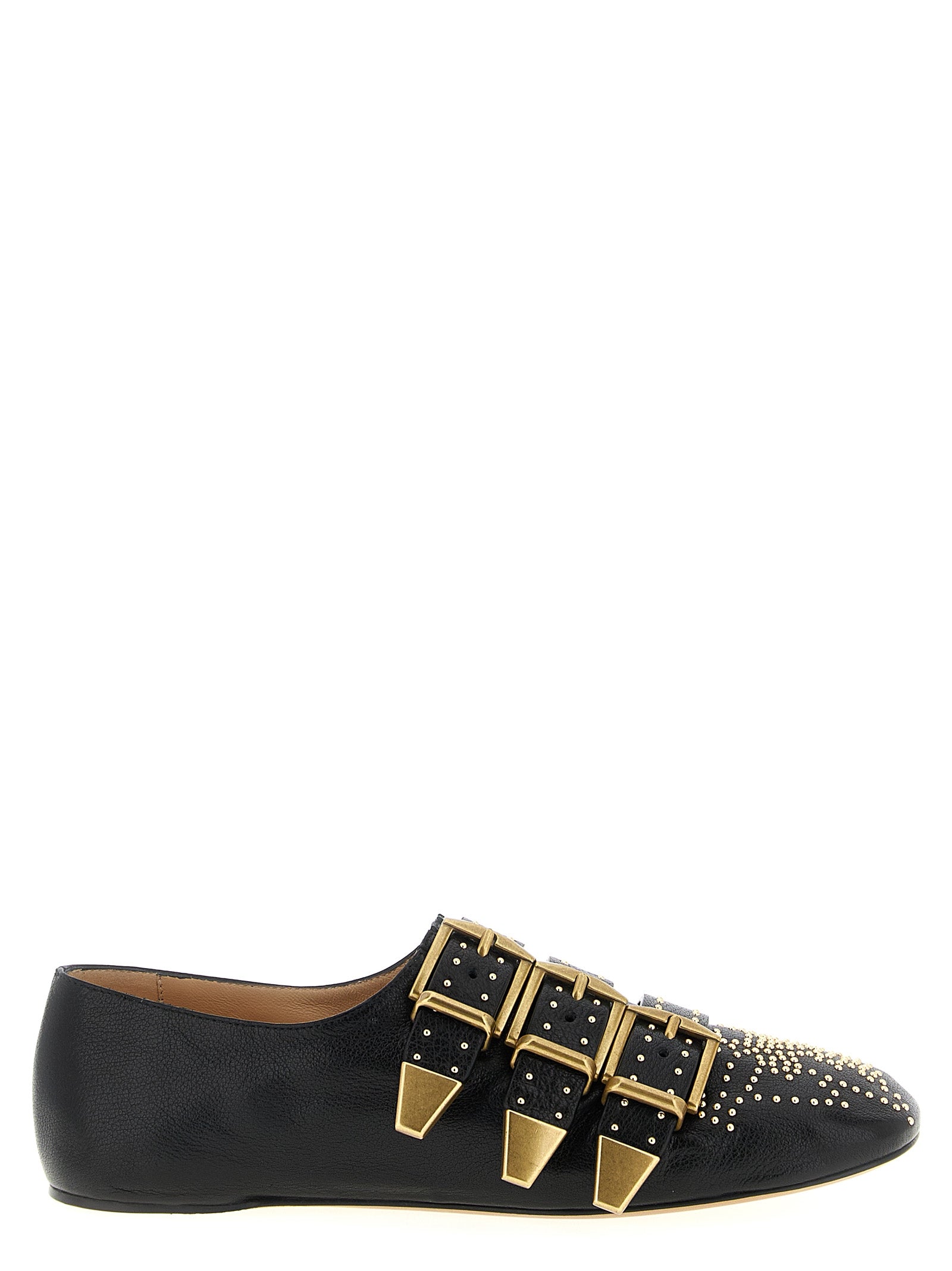 Chloé Black Lamb Leather Ballet Flats Curated Luxury Accessories by Orvyn