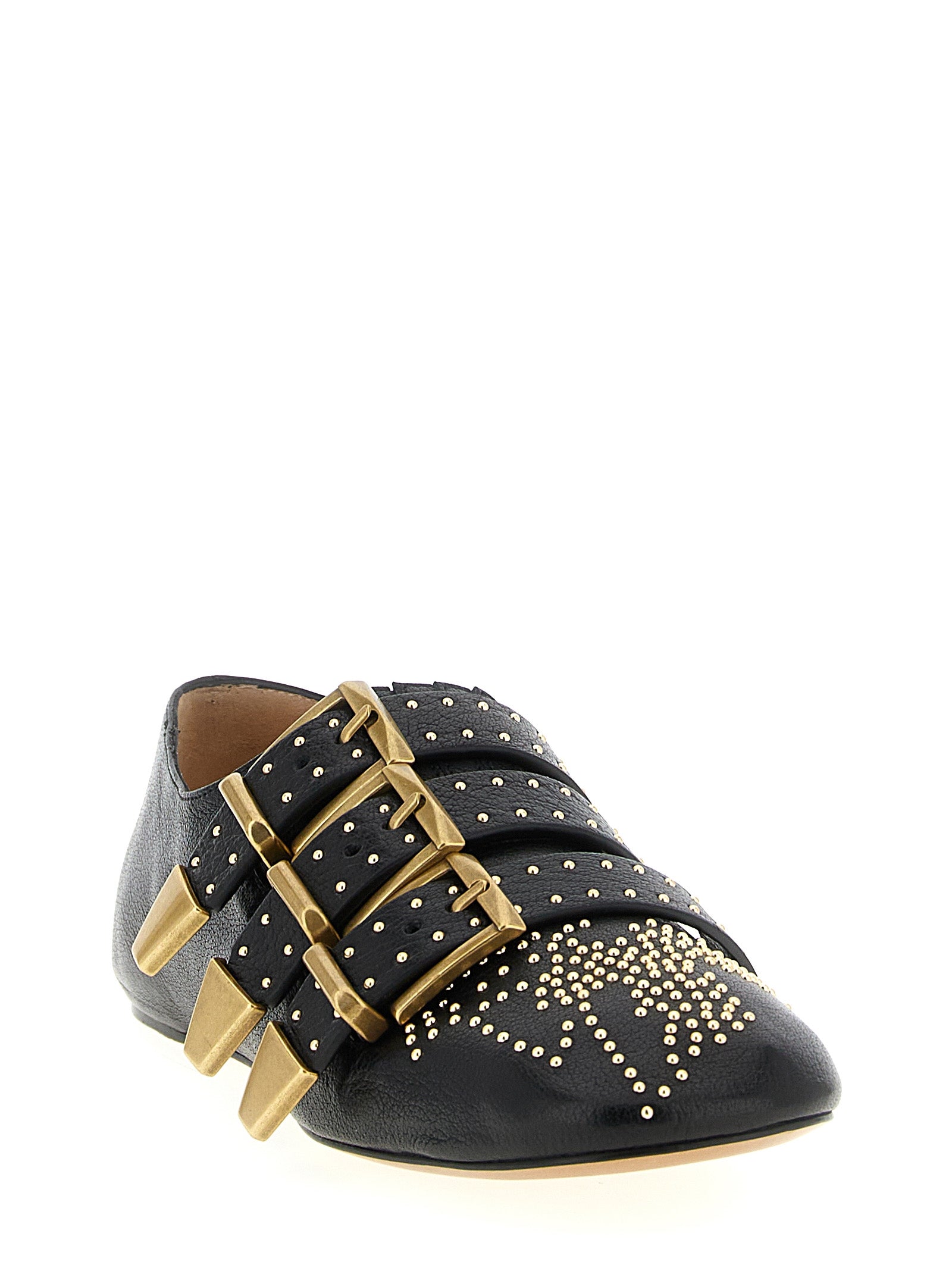 Chloé Black Lamb Leather Ballet Flats Curated Luxury Accessories by Orvyn