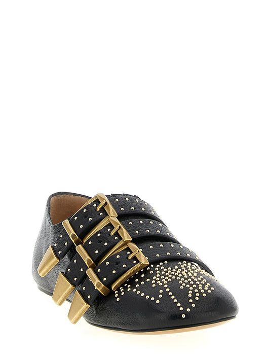 Chloé Black Lamb Leather Ballet Flats Curated Luxury Accessories by Orvyn