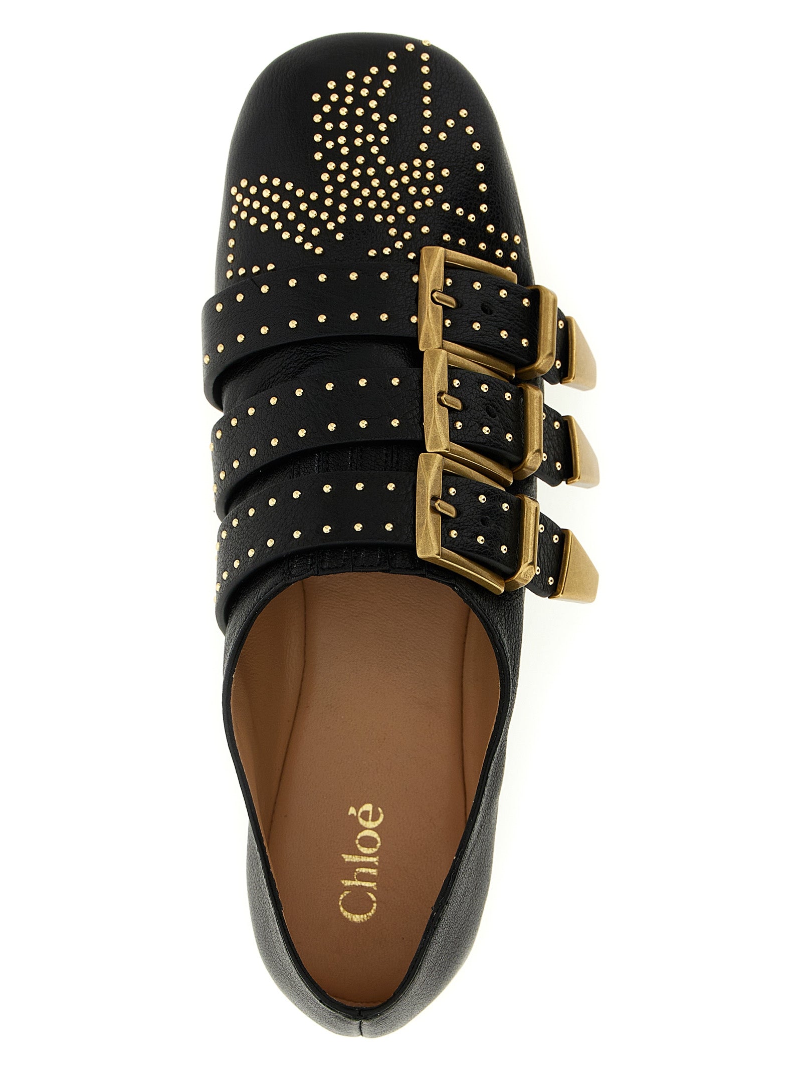 Chloé Black Lamb Leather Ballet Flats Curated Luxury Accessories by Orvyn