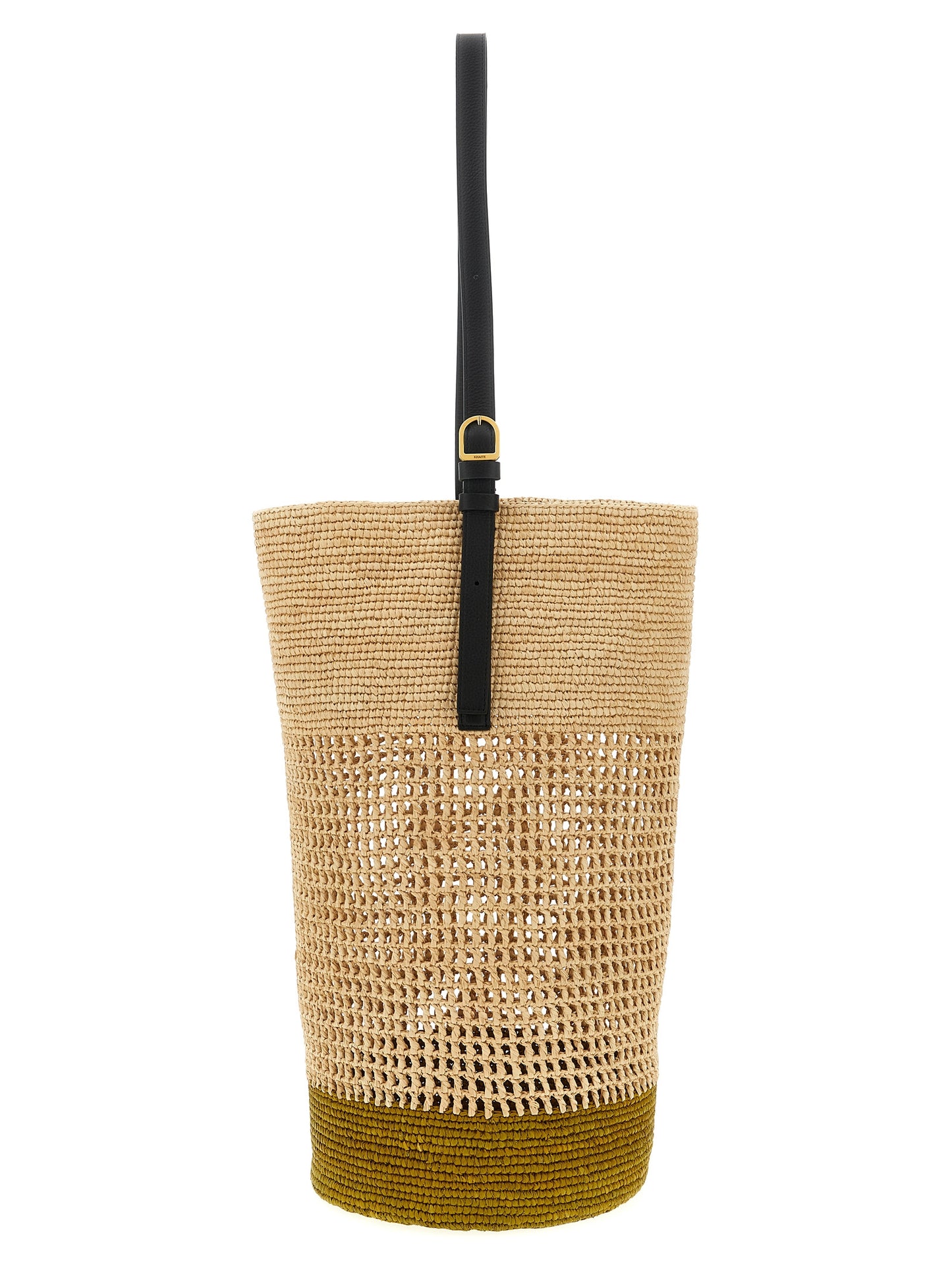 Khaite Beige Sisal Shoulder Bag Curated Luxury Accessories by Orvyn