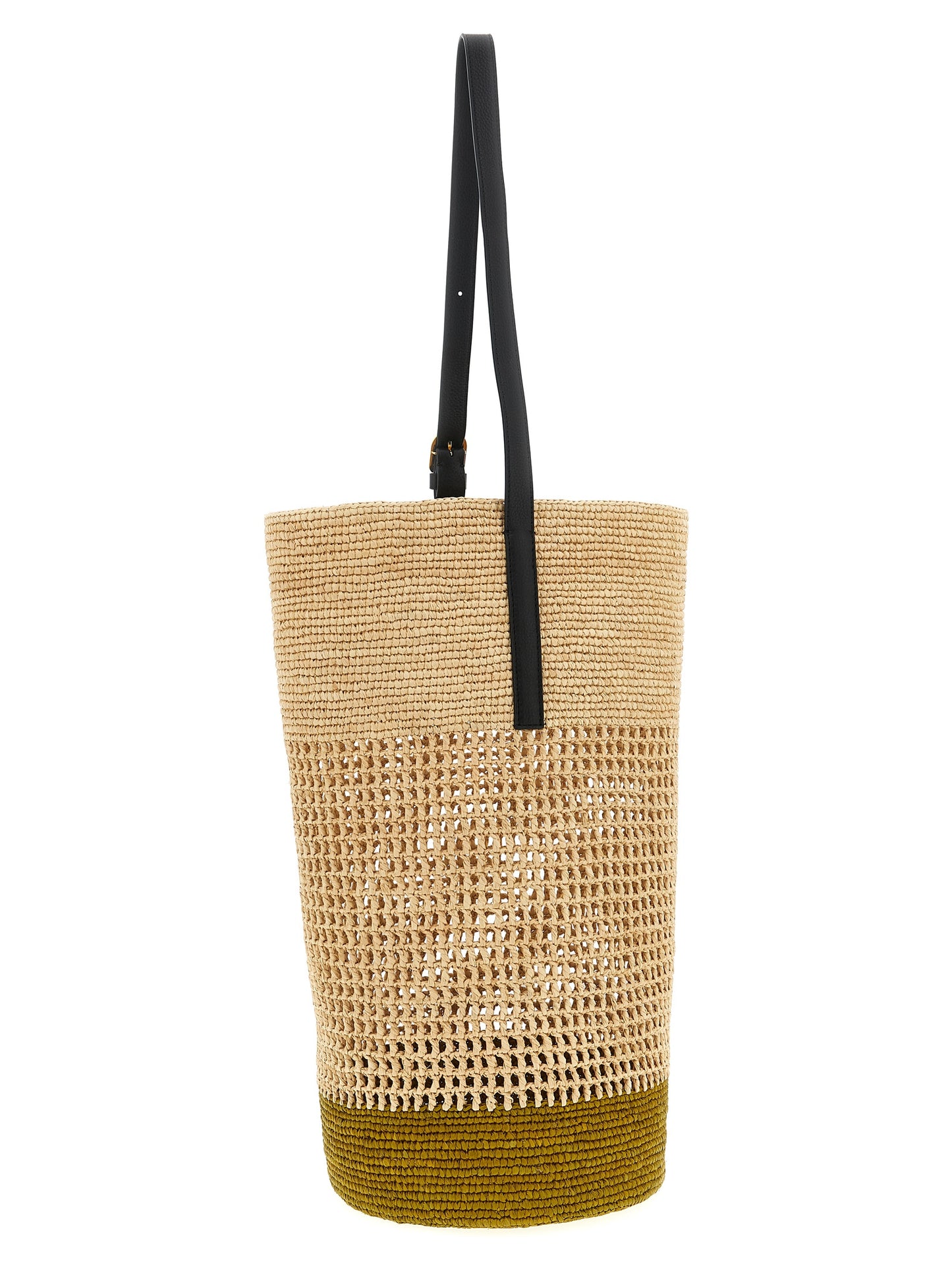 Khaite Beige Sisal Shoulder Bag Curated Luxury Accessories by Orvyn