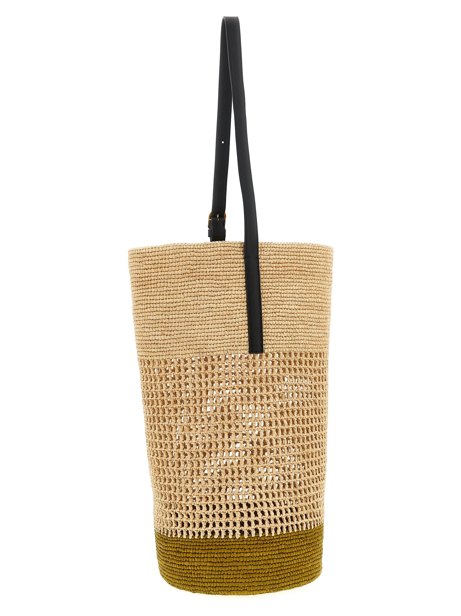 Khaite Beige Sisal Shoulder Bag Curated Luxury Accessories by Orvyn