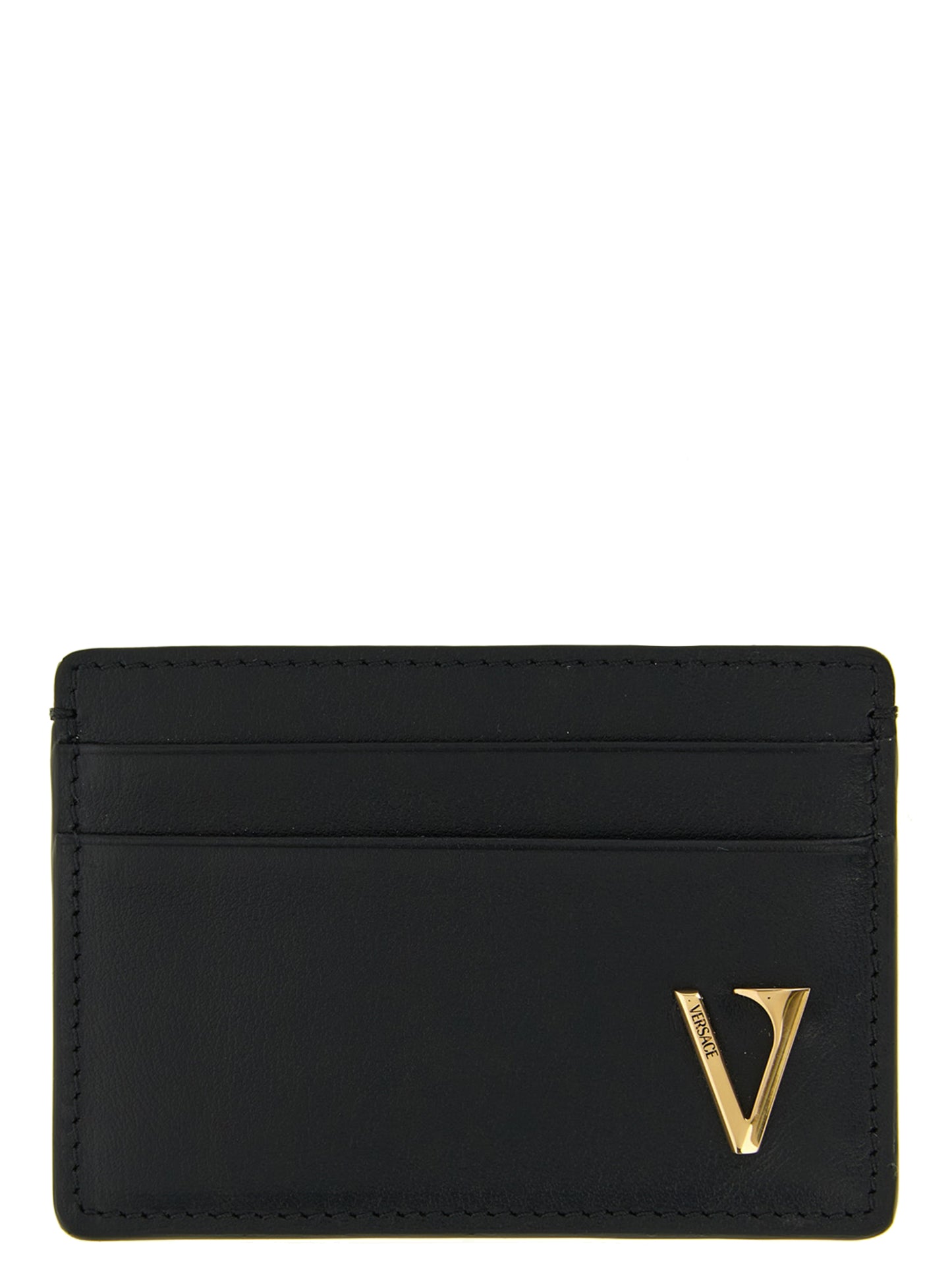 Versace Black Calfskin Cardholder Curated Luxury Accessories by Orvyn