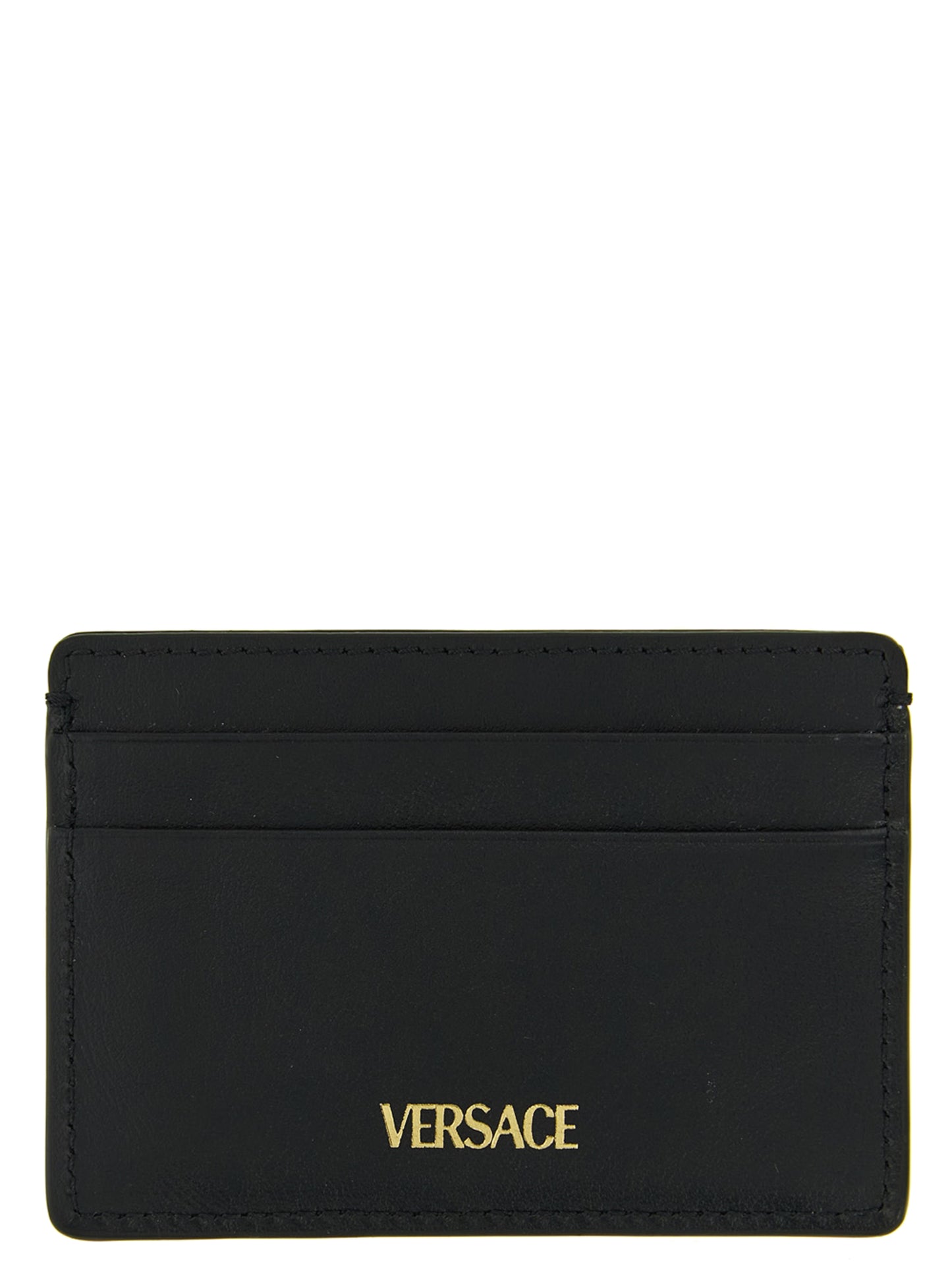 Versace Black Calfskin Cardholder Curated Luxury Accessories by Orvyn