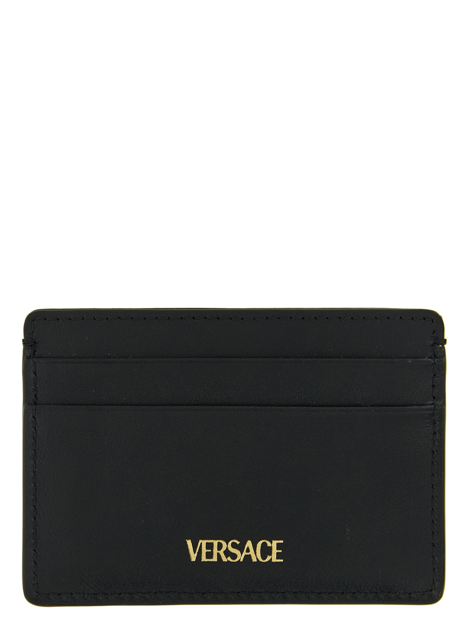 Versace Black Calfskin Cardholder Curated Luxury Accessories by Orvyn