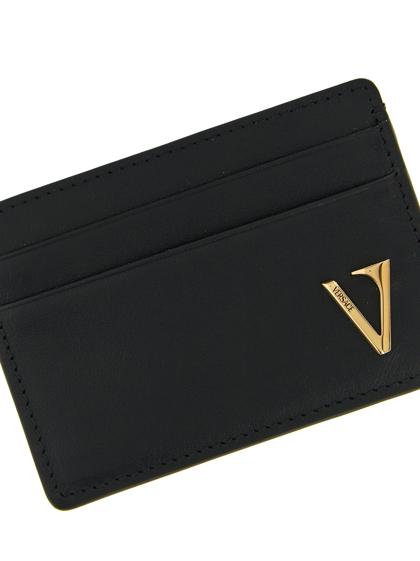 Versace Black Calfskin Cardholder Curated Luxury Accessories by Orvyn