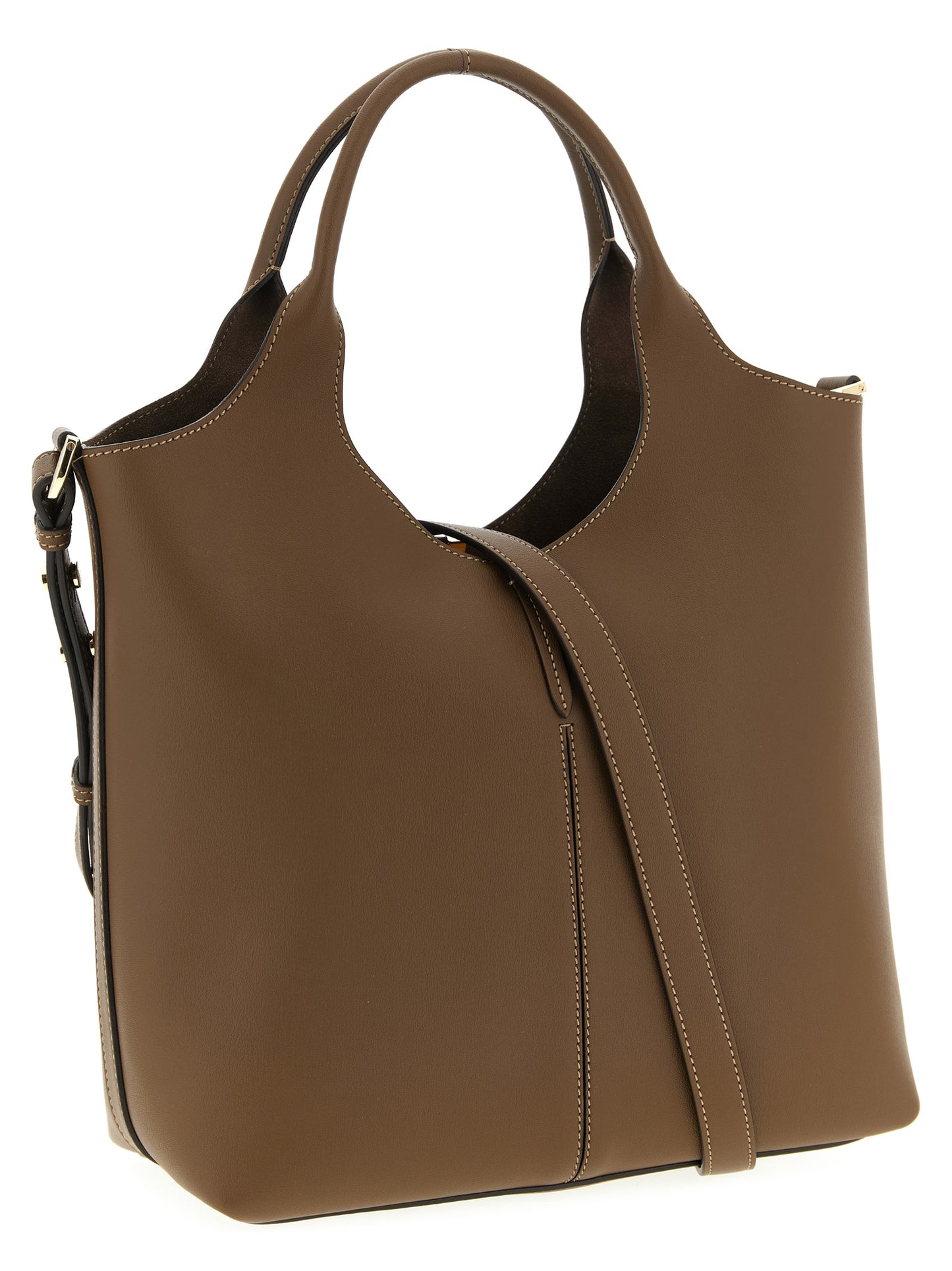 Tod's Brown Calfskin Handbag Curated Luxury Accessories by Orvyn