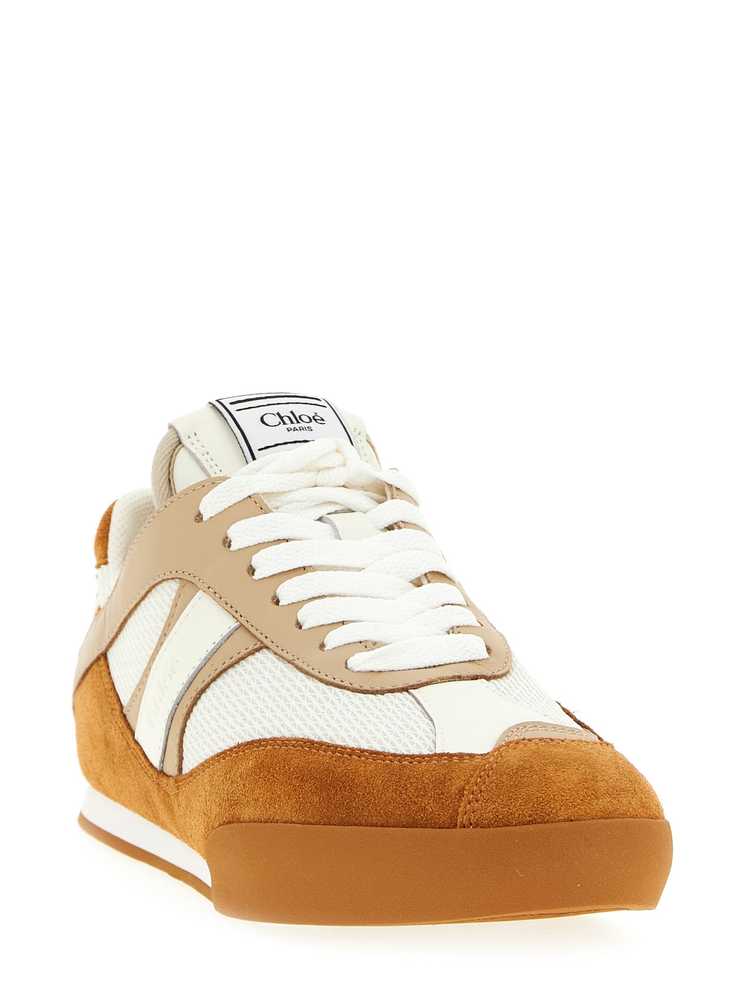 Chloé Beige Polyester Low Top Sneakers Curated Luxury Accessories by Orvyn