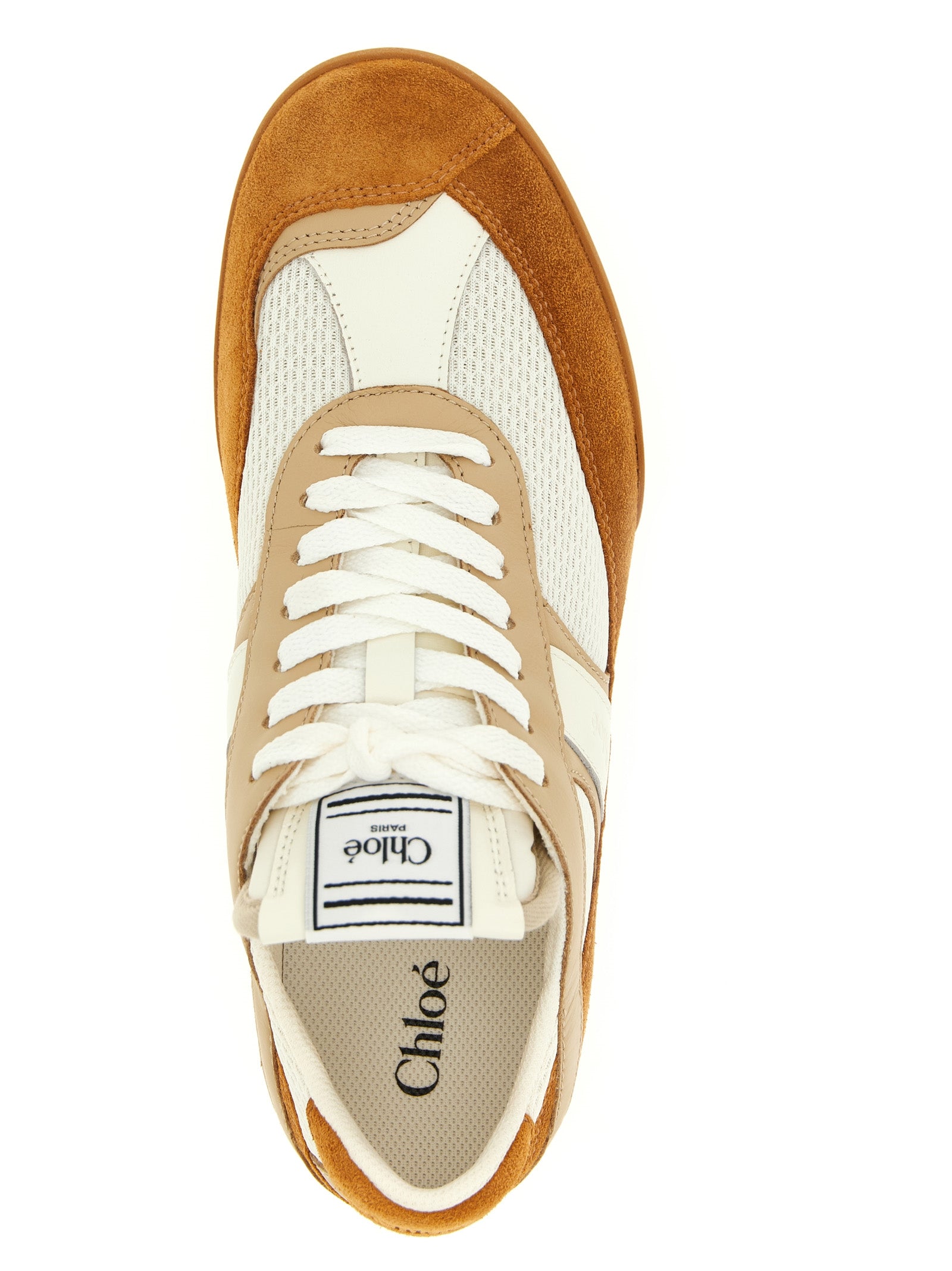 Chloé Beige Polyester Low Top Sneakers Curated Luxury Accessories by Orvyn