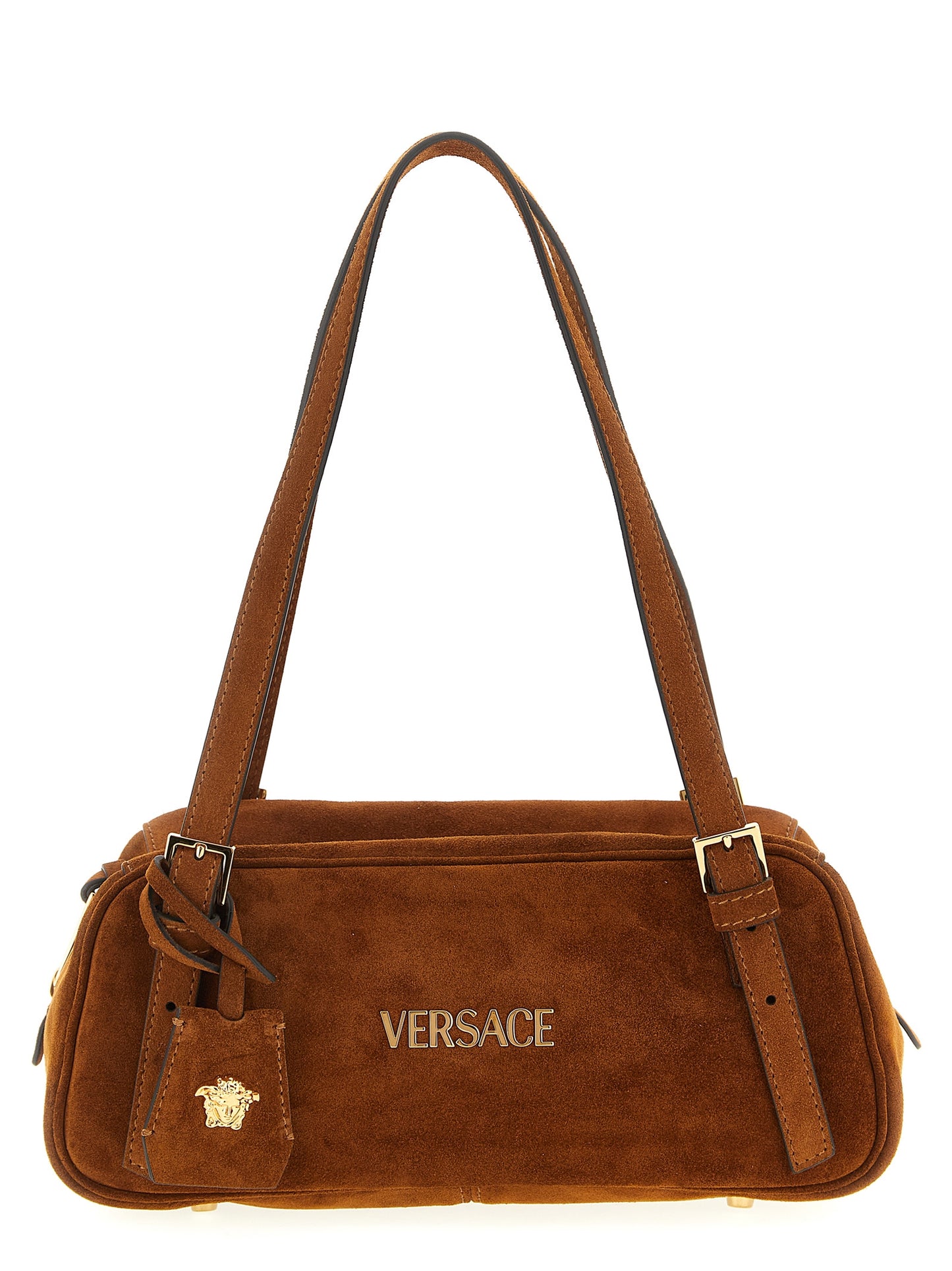 Versace Brown Calfskin Shoulder Bag Curated Luxury Accessories by Orvyn
