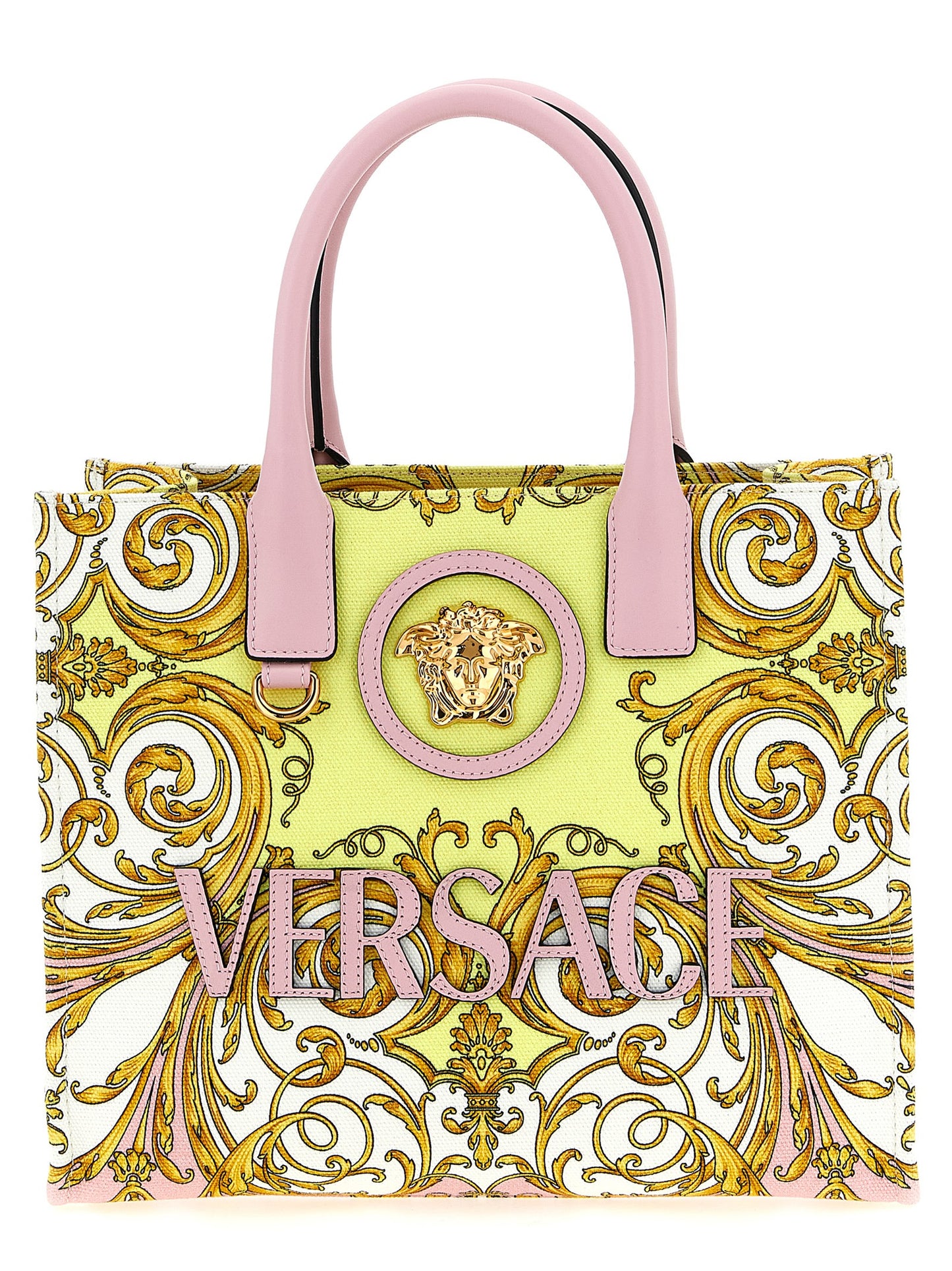 Versace Multicolor Cotton Tote Bag Curated Luxury Accessories by Orvyn