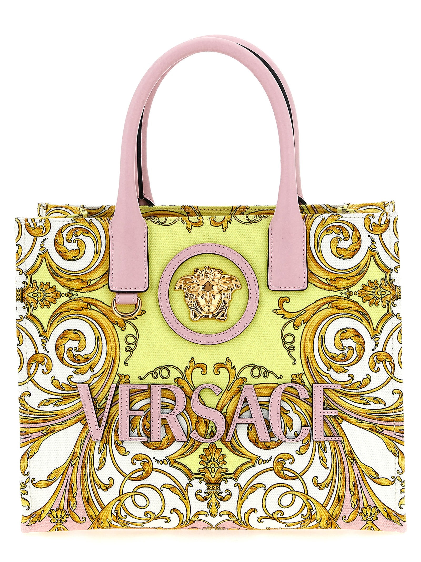 Versace Multicolor Cotton Tote Bag Curated Luxury Accessories by Orvyn
