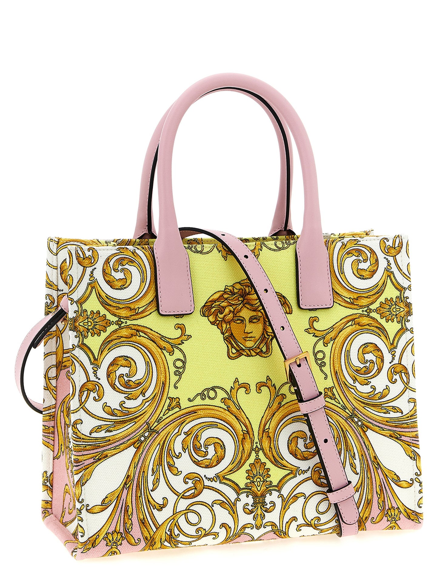 Versace Multicolor Cotton Tote Bag Curated Luxury Accessories by Orvyn