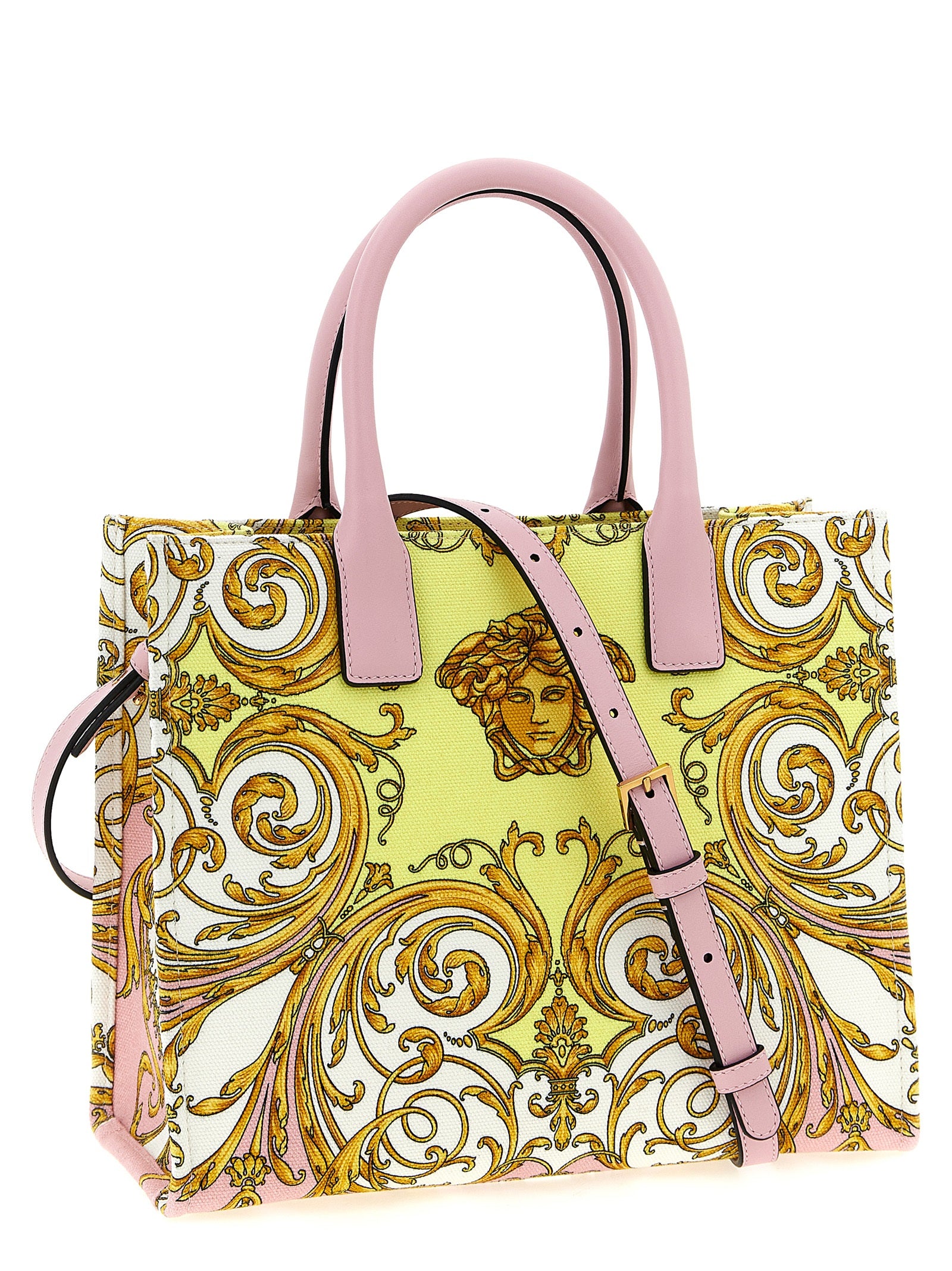 Versace Multicolor Cotton Tote Bag Curated Luxury Accessories by Orvyn