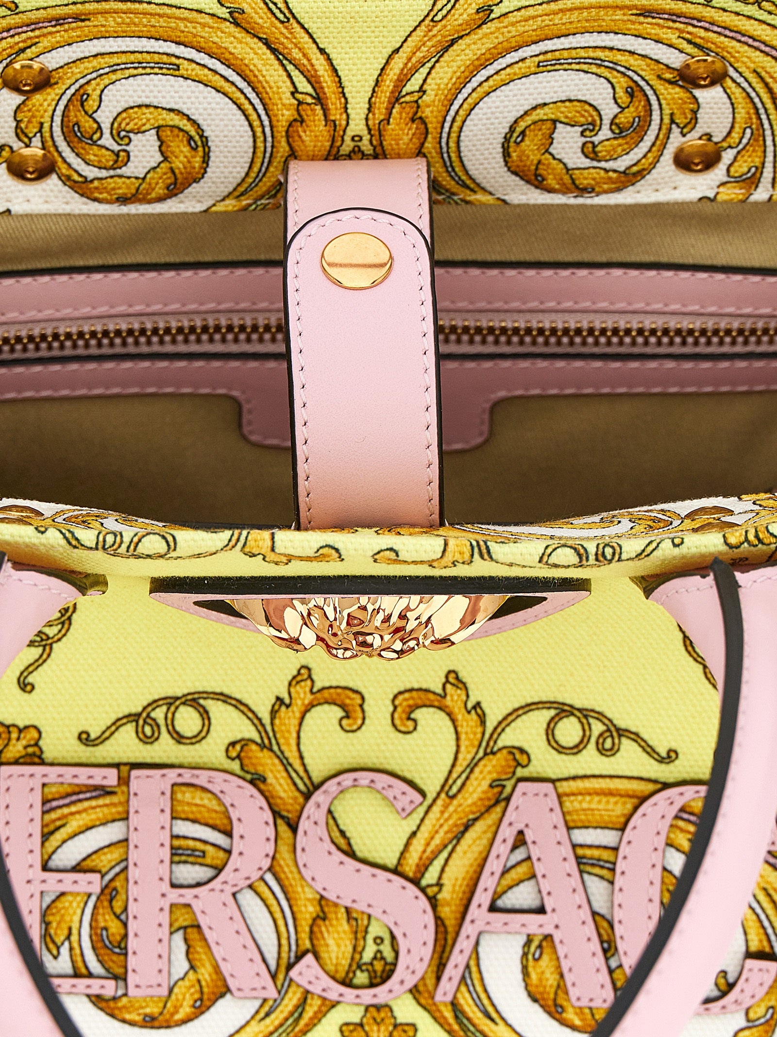 Versace Multicolor Cotton Tote Bag Curated Luxury Accessories by Orvyn