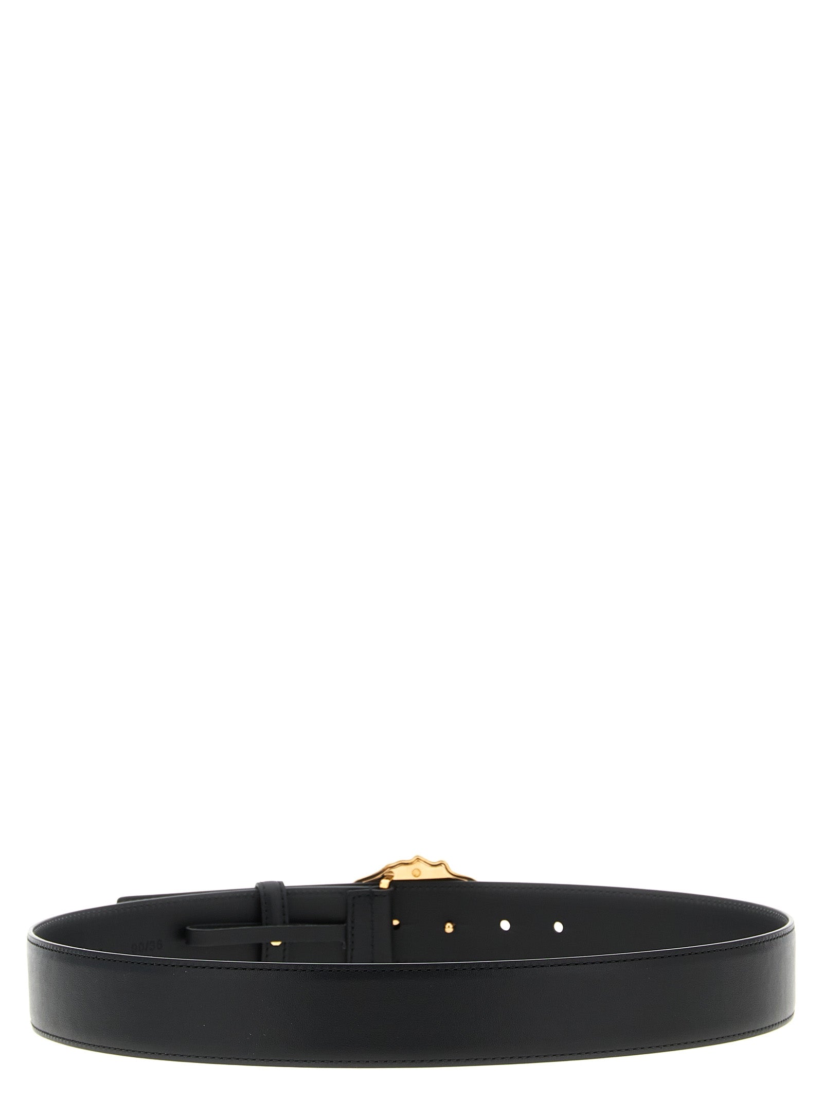 Versace Black Calfskin Regular Belt Curated Luxury Accessories by Orvyn