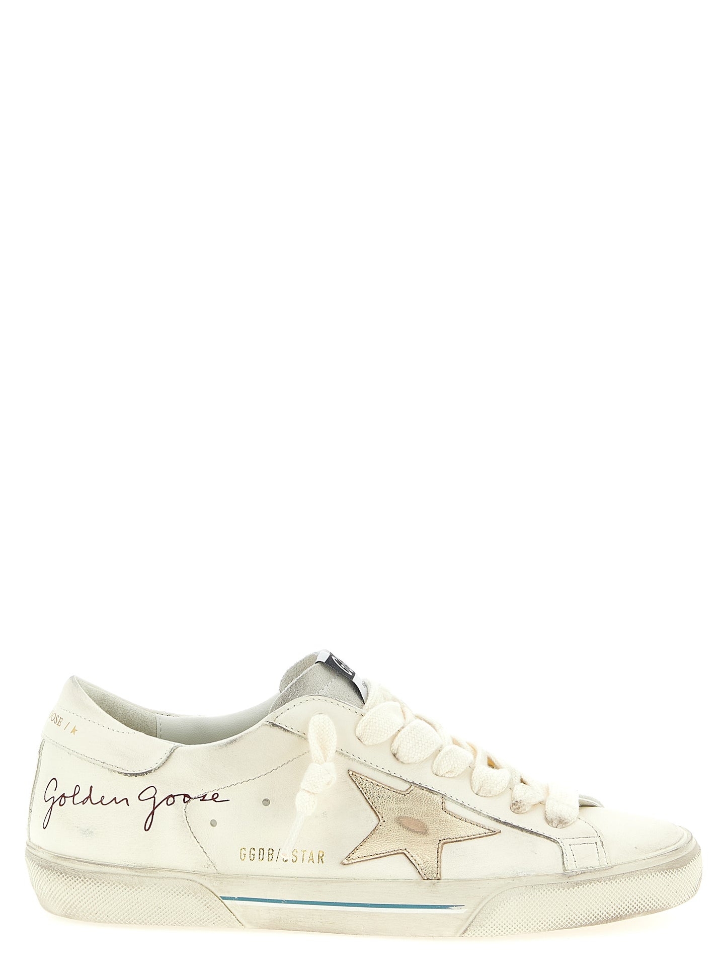 Golden Goose White Cowhide Low Top Sneakers Curated Luxury Accessories by Orvyn