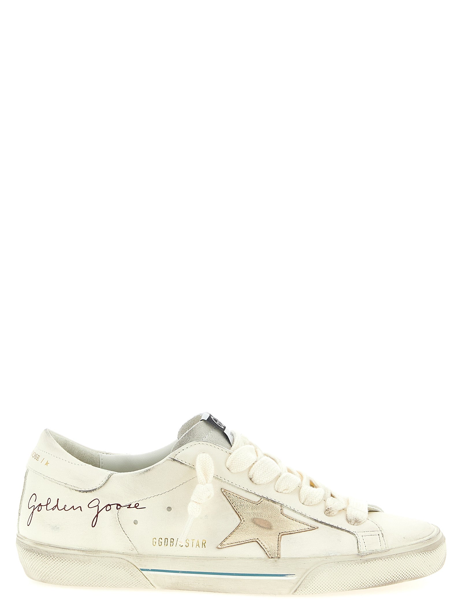 Golden Goose White Cowhide Low Top Sneakers Curated Luxury Accessories by Orvyn