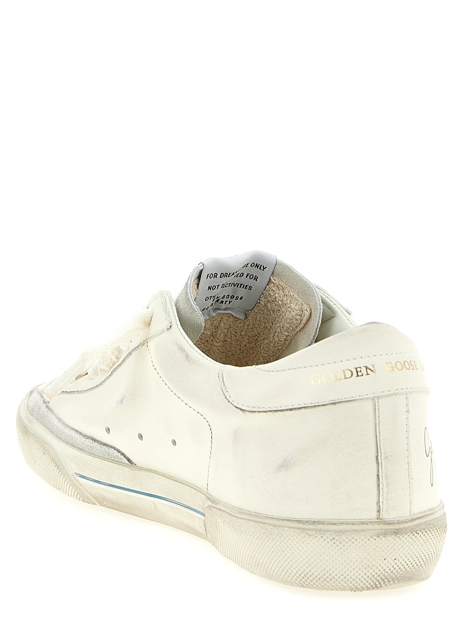 Golden Goose White Cowhide Low Top Sneakers Curated Luxury Accessories by Orvyn