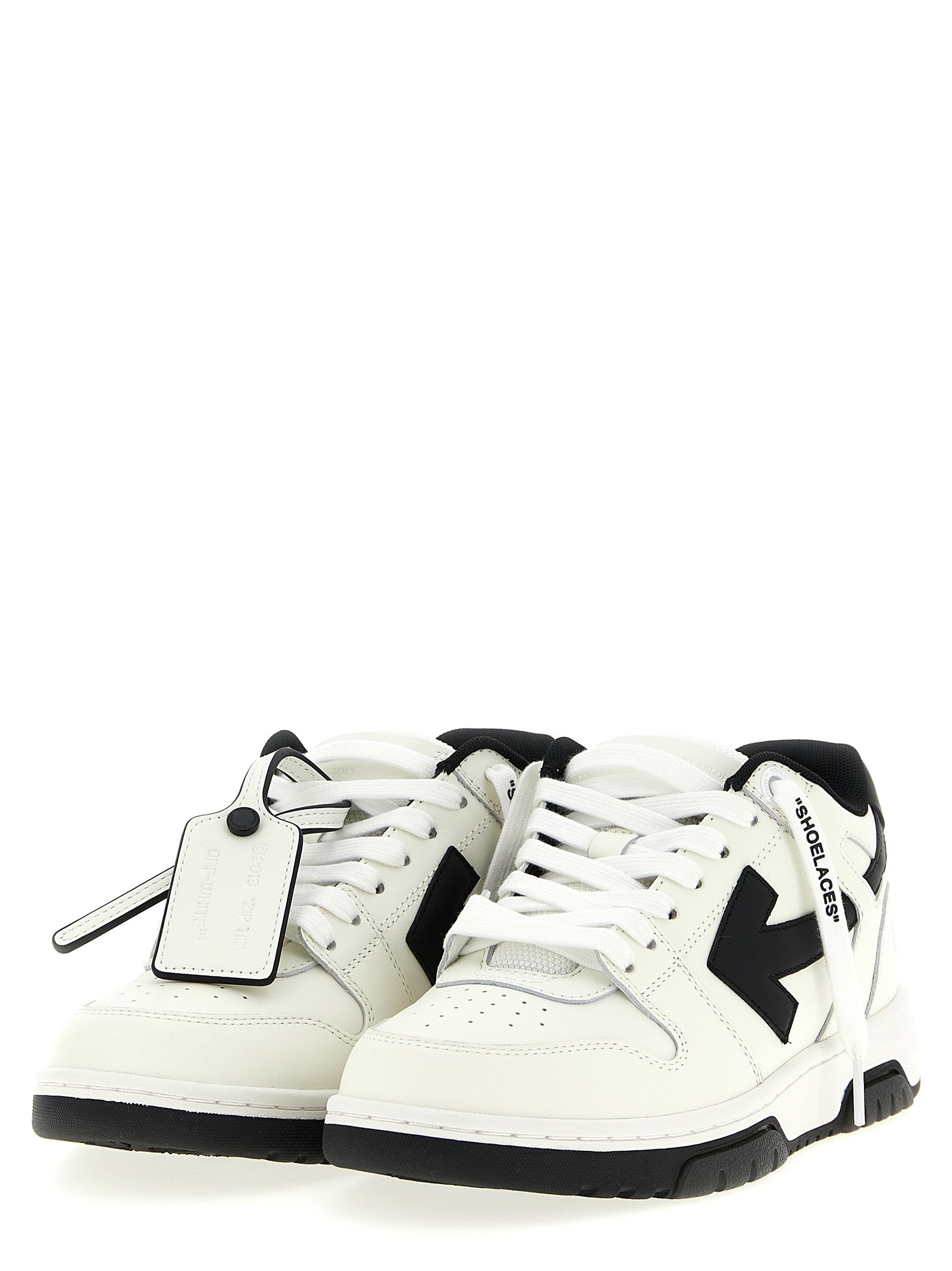 Off-White Bicolor Calfskin Low Top Sneakers Curated Luxury Accessories by Orvyn