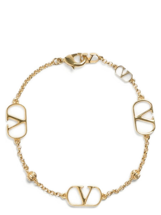 Valentino Garavani Gold Brass Bracelet Curated Luxury Accessories by Orvyn