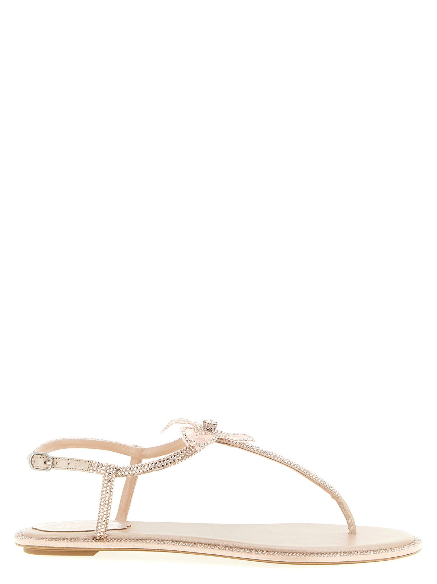RENE CAOVILLA Multicolor Glass Flat Sandals Curated Luxury Accessories by Orvyn
