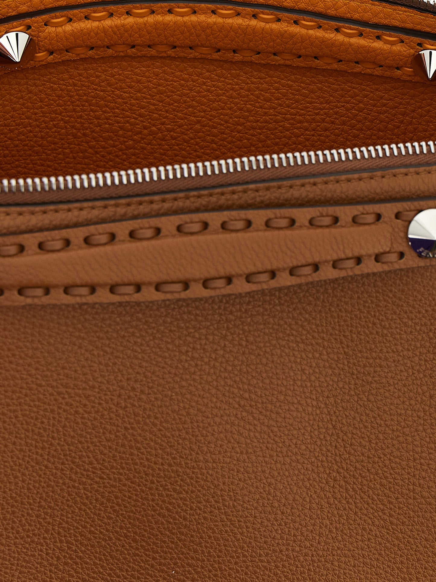 Fendi Brown Calfskin Handbag Curated Luxury Accessories by Orvyn