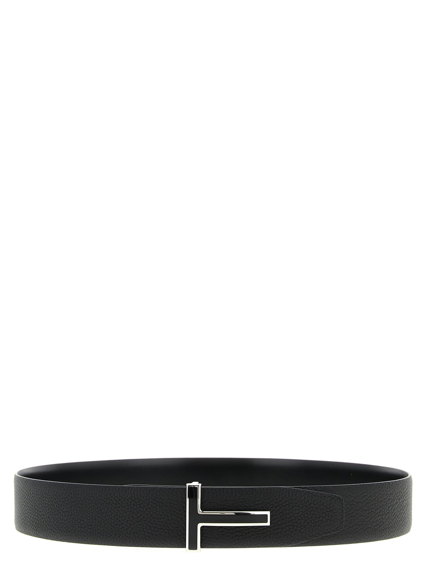 Tom Ford Black Calfskin Regular Belt Curated Luxury Accessories by Orvyn