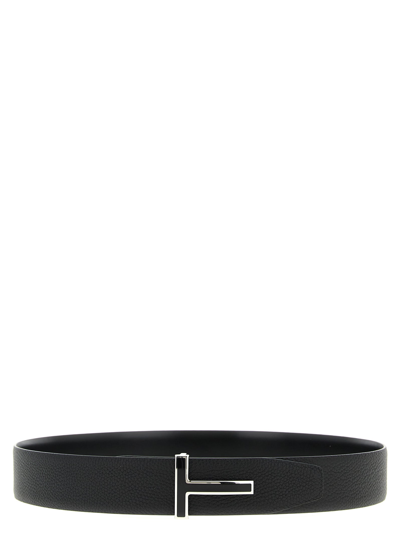 Tom Ford Black Calfskin Regular Belt Curated Luxury Accessories by Orvyn