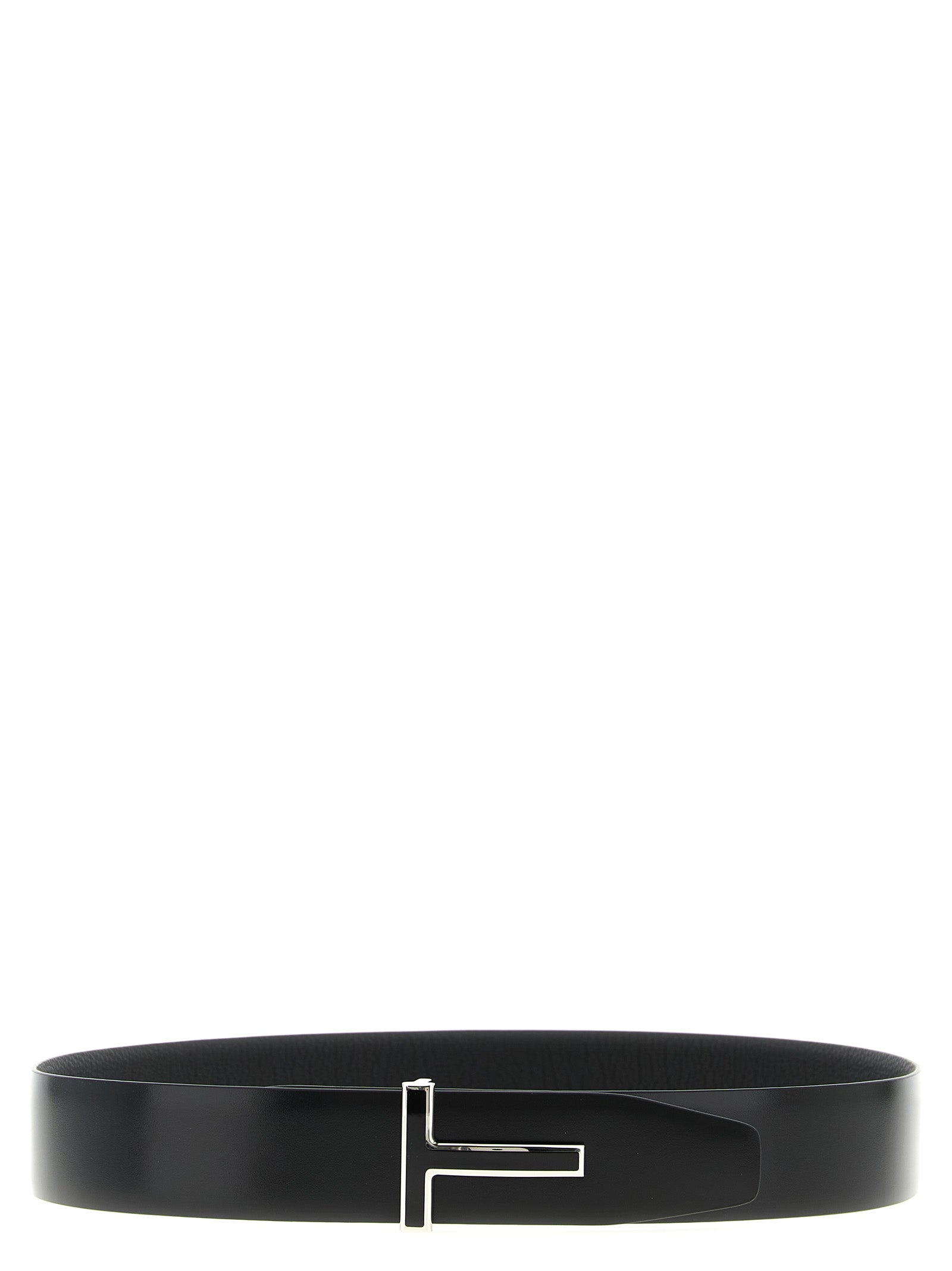 Tom Ford Black Calfskin Regular Belt Curated Luxury Accessories by Orvyn